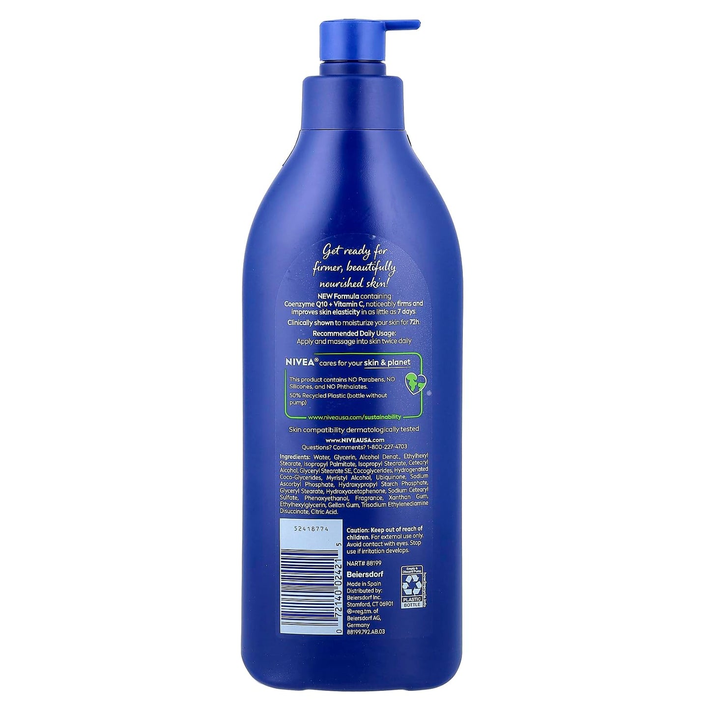 NIVEA Lotion Nourishing Skin Firming 16.9 Ounce Pump (500ml) (2 Pack) Beauty & Personal Care NIVEA