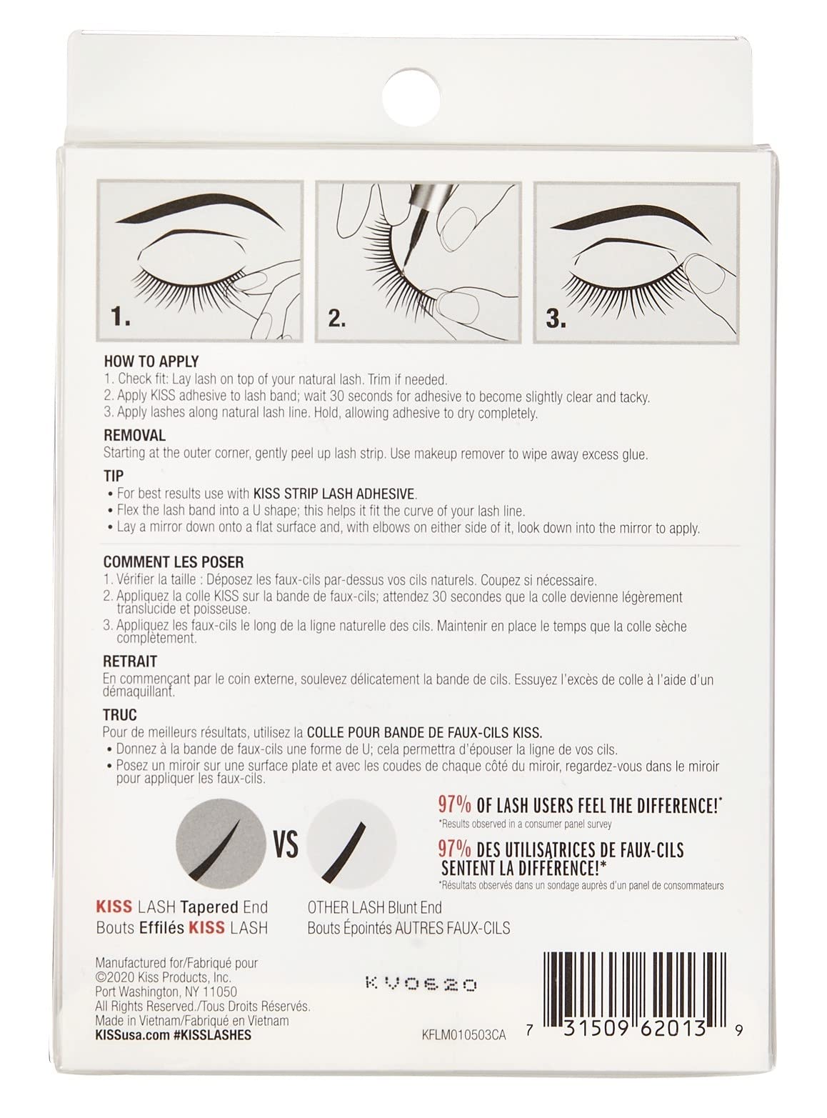 Kiss Looks So Natural Lashes Shy 5 Pairs (Pack of 2)