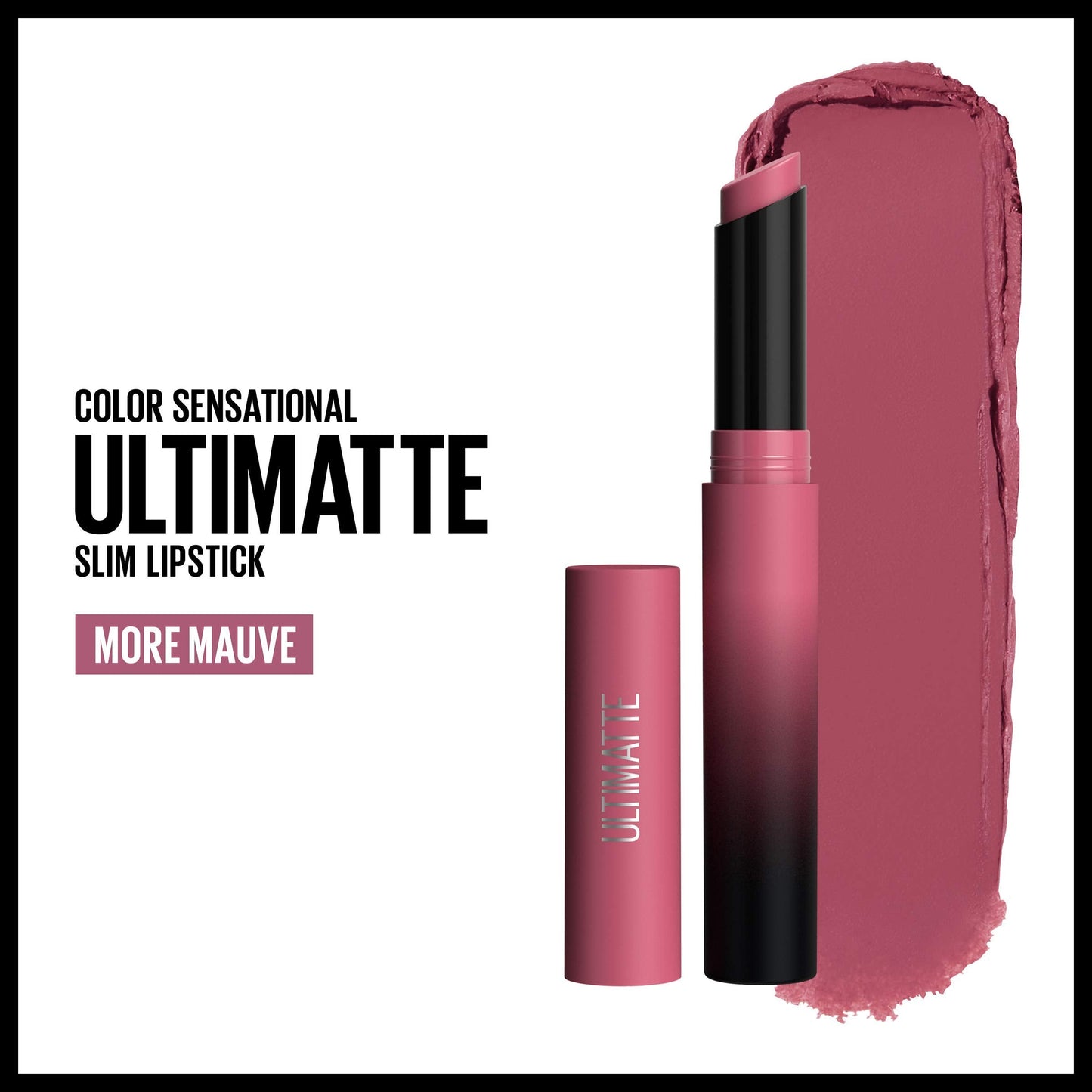 MAYBELLINE Color Sensational Ultimatte Matte Lipstick, Non-Drying, Intense Color Pigment, More Mauve, Purple Mauve Pink, 1 Count Beauty & Personal Care MAYBELLINE