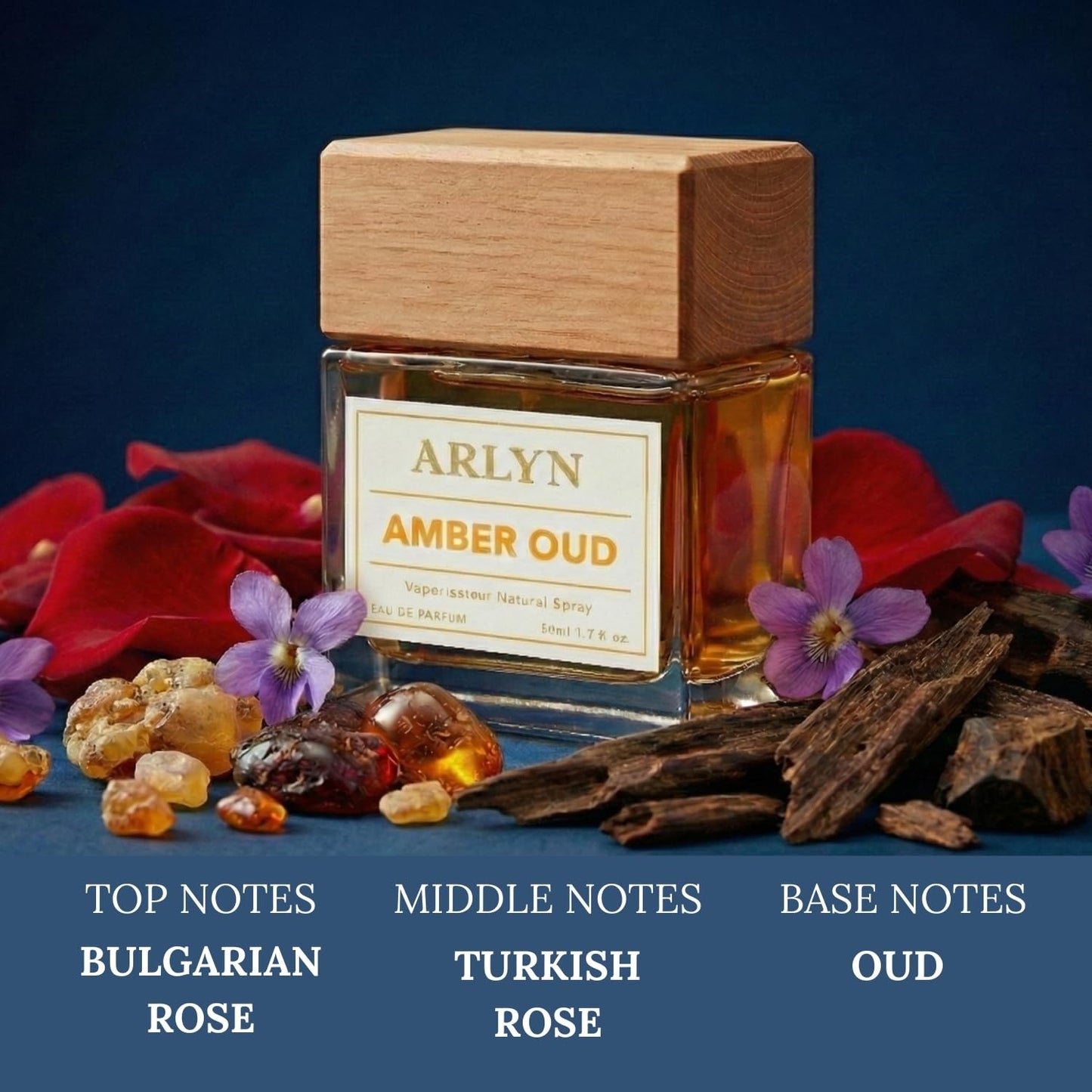 ARLYN Amber Oud Eau De Parfum Inspired by M.FK Ood Satti.en M.od, Long-Lasting Perfume for Men and Women, Vegan & Eco-Conscious with Clean Beauty & Personal Care ARLYN BY BELLEVUE PARFUMS