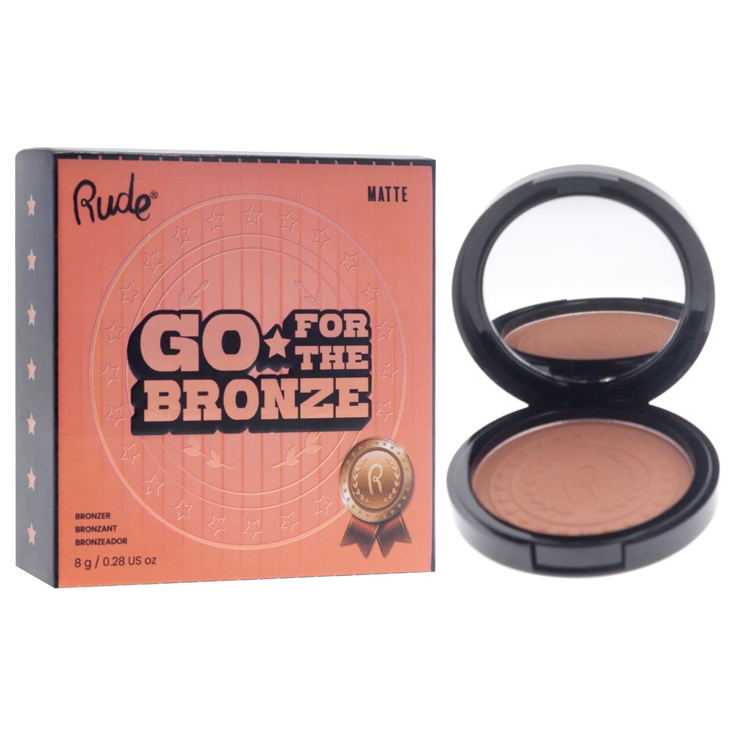 Go for the Bronze - Third On The Podium by Rude Cosmetics for Women - 0.28 oz Bronzer Beauty & Personal Care Rude Cosmetics