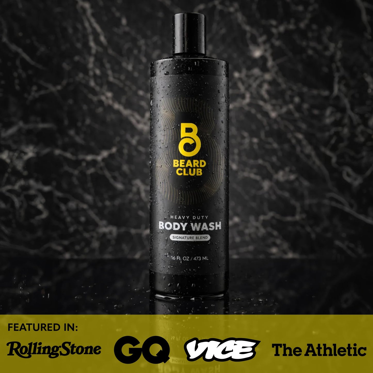 The Beard Club Mens Body Wash - Heavy Duty Shower Gel for Men with Exfoliating Clean, Rich Lather & Signature Scent - Men’s Body Wash for Deep Beauty & Personal Care The Beard Club