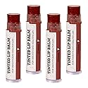 Earth's Daughter Tinted Lip Balm Crimson Color 4-pack, Beeswax, Coconut Oil, Cocoa Butter, Vitamin E, Moisturize and Beautify - Paraben Free Beauty & Personal Care Earth's Daughter