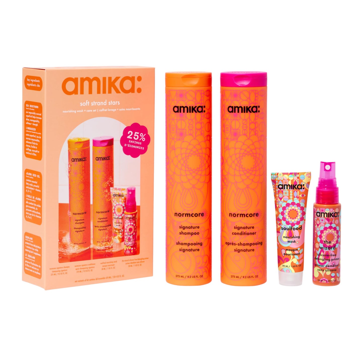 amika soft strand stars nourishing wash + care set Beauty & Personal Care Amika