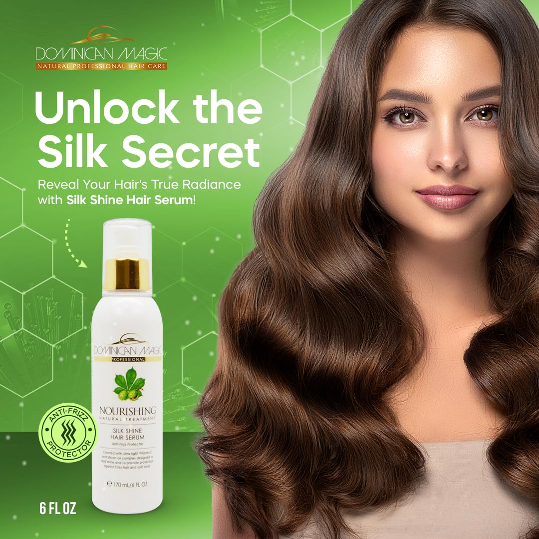 DOMINICAN MAGIC Nourishing Hair Styling Serum, Anti-Frizz Serum & Hydrating Hair Treatment for Dry, Frizzy Hair, 6oz Beauty & Personal Care DOMINICAN MAGIC