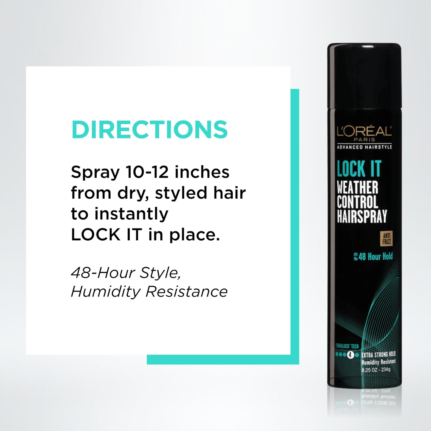 L'Oréal Paris Advanced Hairstyle LOCK IT Weather Control Hairspray, 8.25 oz. (Packaging May Vary) Beauty & Personal Care L'Oreal Paris