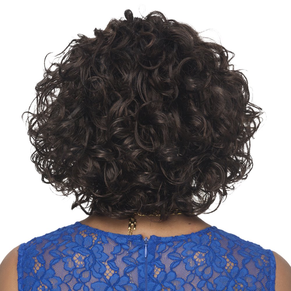 Vivica A. Fox Oprah-5, Futura Synthetic Heat Resistant Fiber, Pure Comfort Cap, Loose and Medium mixed Spiral Curl Full Wig (FS1B/33)