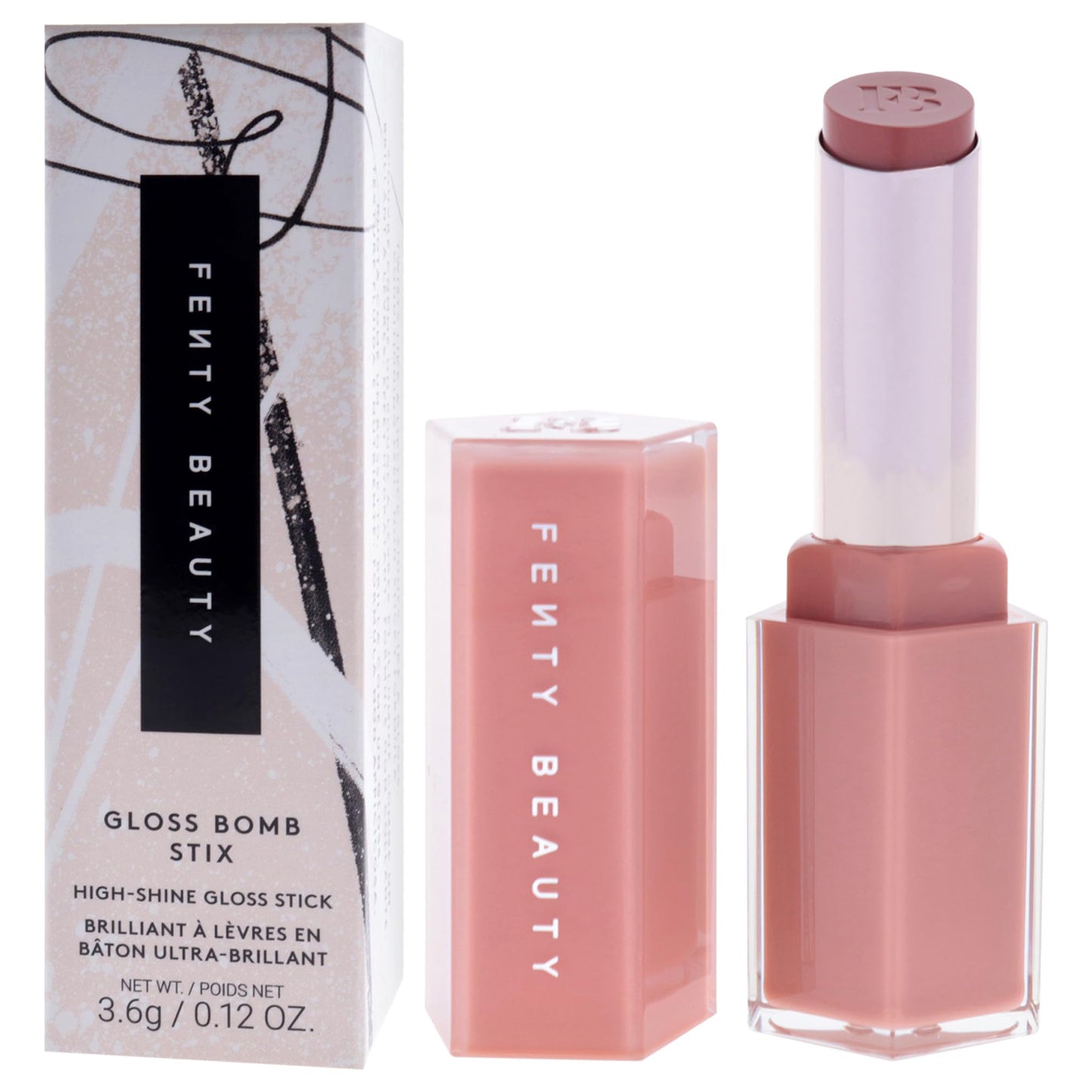 Gloss Bomb Stix High Shine Gloss Stick - 03 Fenty Glow by Fenty Beauty for Women - 0.12 oz Lipstick Beauty & Personal Care FENTY BEAUTY