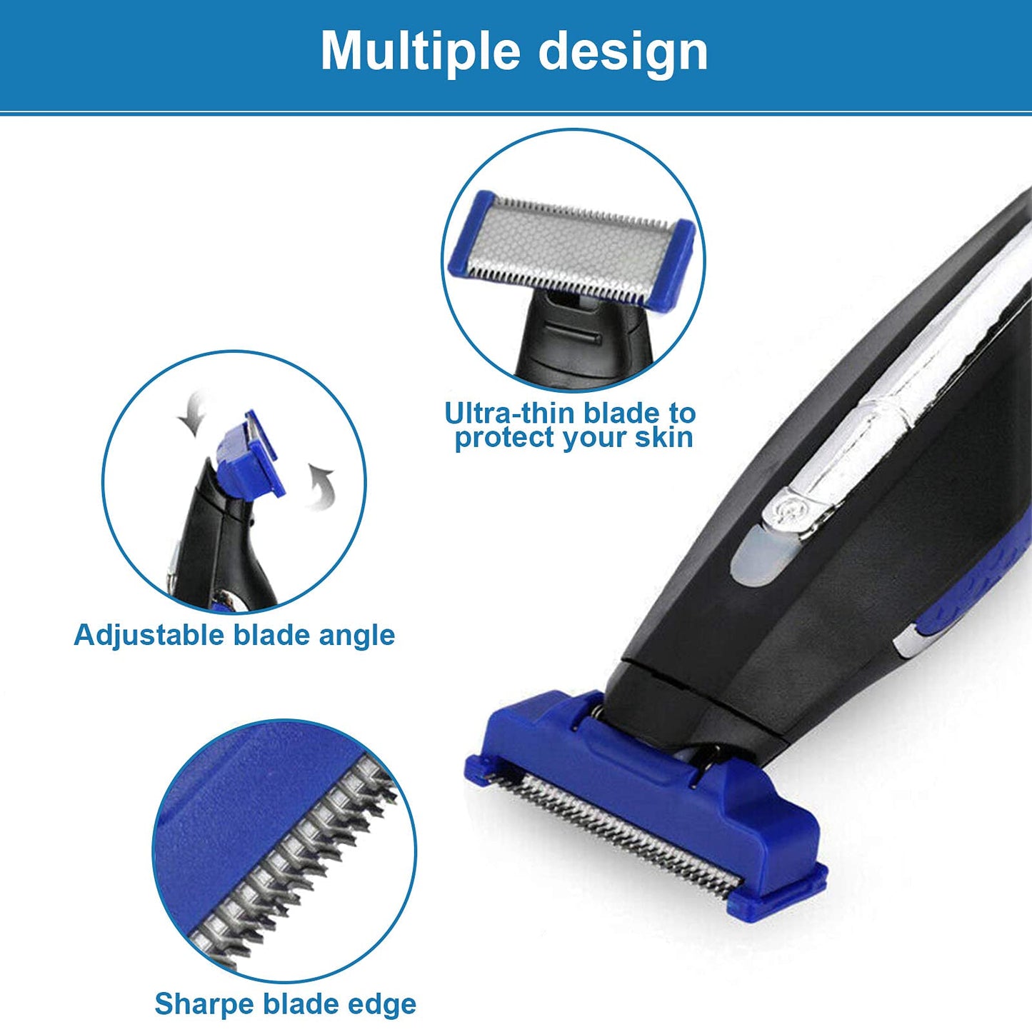 LinMei Trimmer Replacement Heads Compatible for Gen 1 Micro Touches Solo Trimmer - Set of 4 Replacement Blades & 2 Cleaning Brushes Beauty and Personal Care LinMei