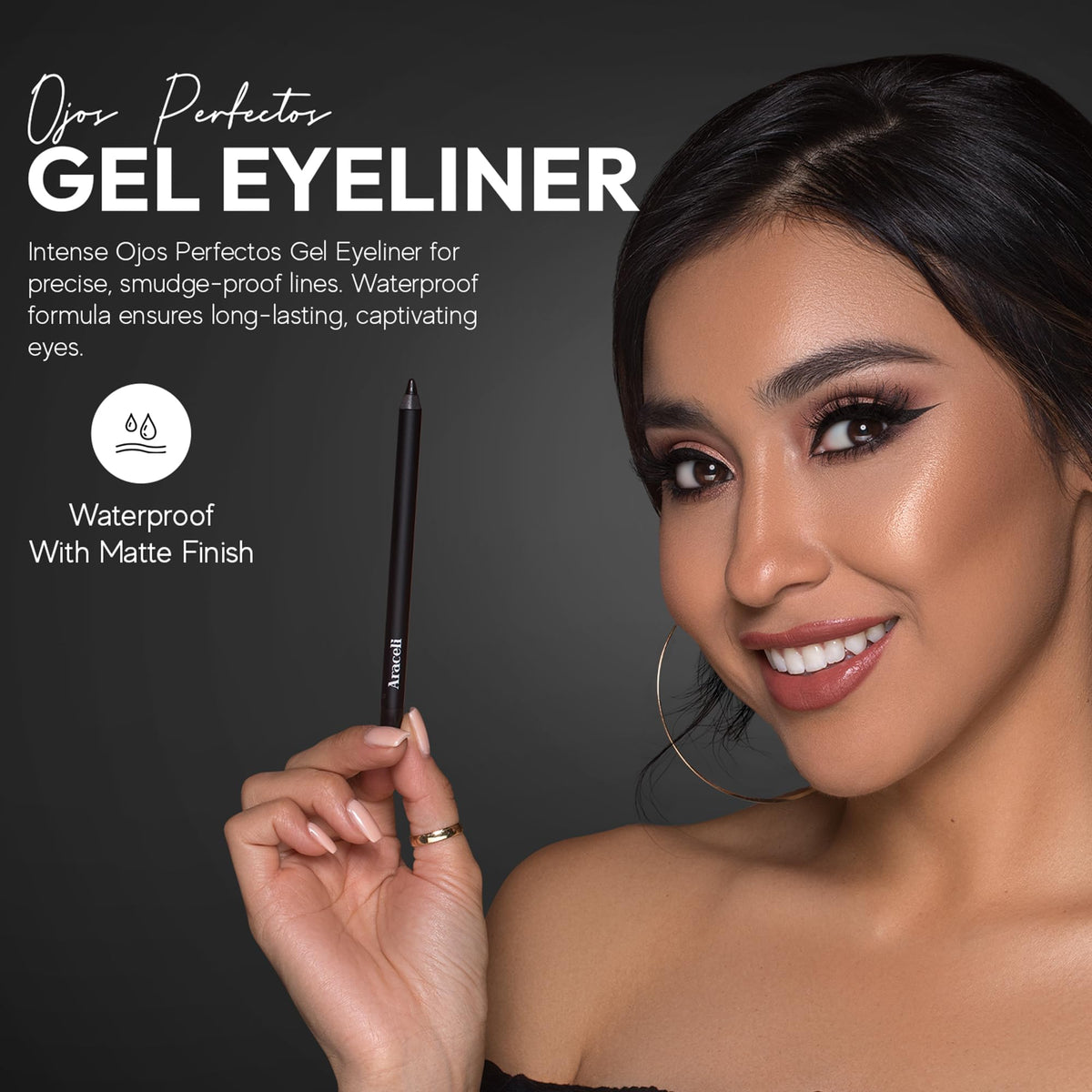Araceli Beauty Gel Pencil Eyeliner - Water Resistant & Smudge-Proof, Long-Lasting Eye Makeup for Precision Lining & Bold Olive Color Beauty & Personal Care Araceli Beauty