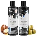 MOEHAIR Hi-Vibes Argan Oil Shampoo and Conditioner | Infused With Avocado, Sunflower, and Coconut Oils | Cleans and Nourishes Hair | Vegan Shampoo Beauty & Personal Care MOEHAIR