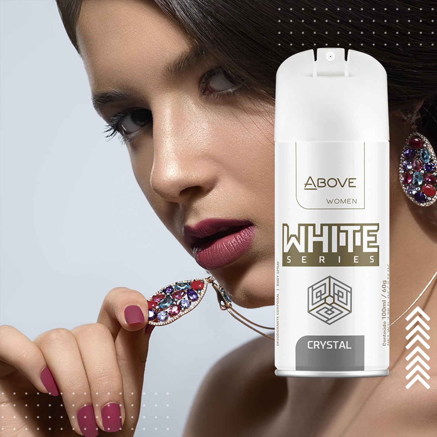 ABOVE White Series Body Spray, Crystal, 2.12 oz - Deodorant Spray - Masks Perspiration Odors - Long-Lasting Dry Spray - Paraben-Free - Cruelty-Free Beauty and Personal Care ABOVE