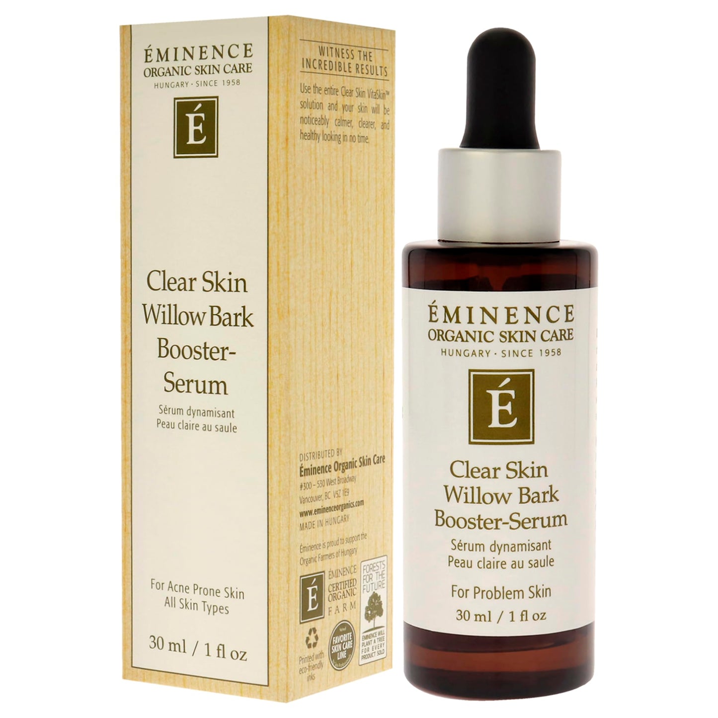 Eminence Organic Skincare Eminence Organic Clear Skin Willow Bark Booster Serum,1 Ounce Beauty & Personal Care Eminence