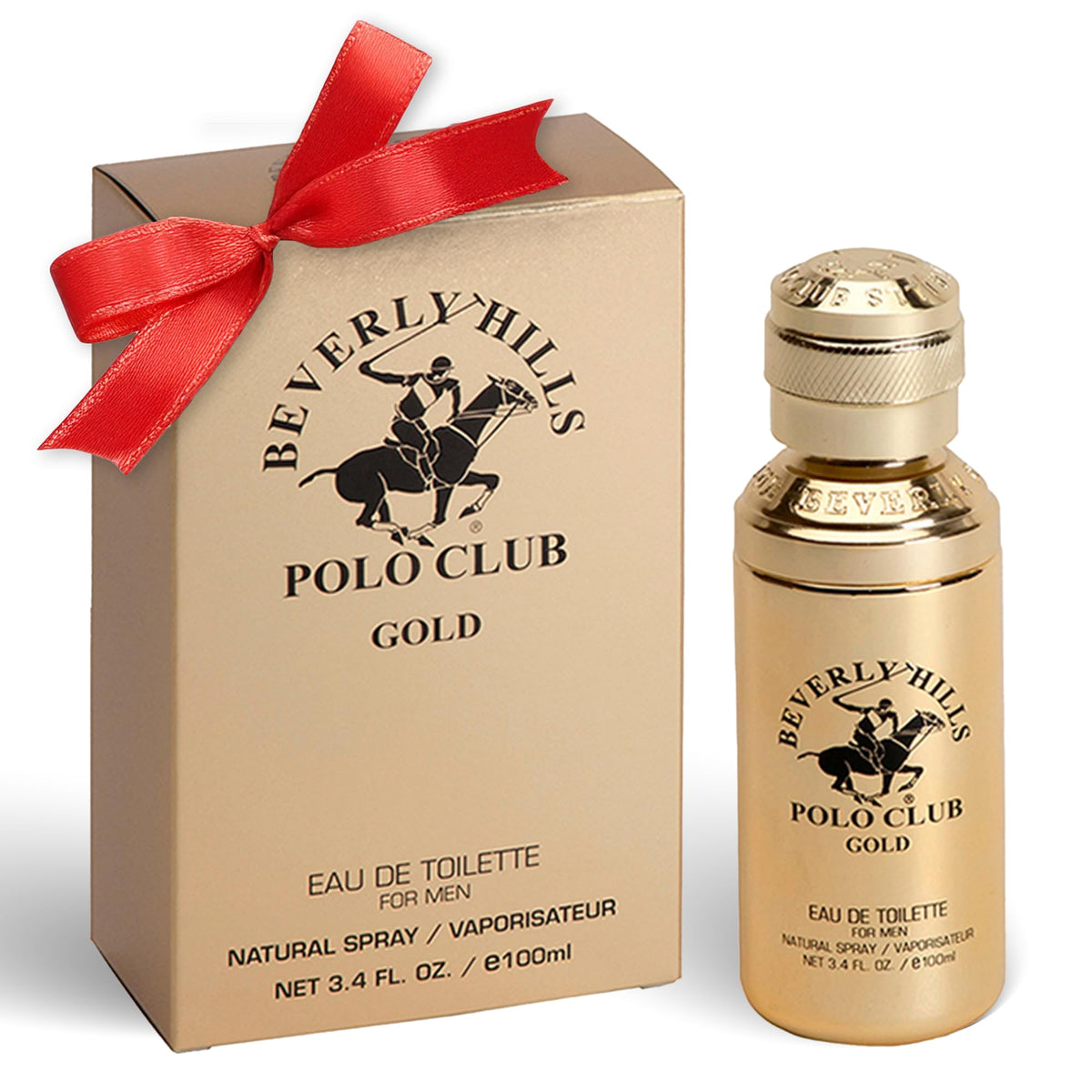Beverly Hills Polo Club GOLD - Cologne for Men with Notes of Sandalwood, Leather & Patchouli - Classic & Sexy Fragrance Scent Beauty & Personal Care Beverly Hills Polo Club