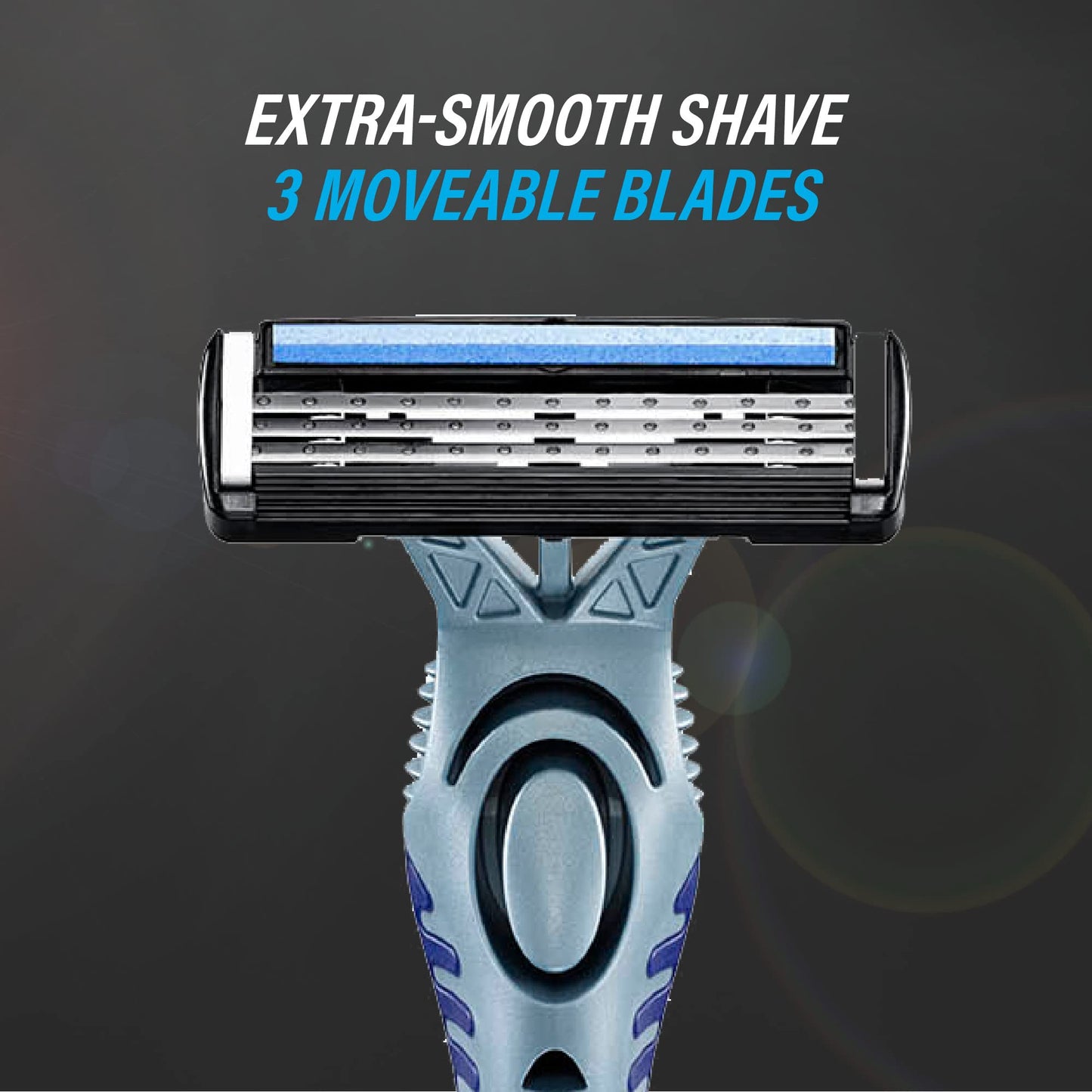 BIC Flex 3, Triple Blade Razor Blades for Men, with Moving Blade Heads for a Close and Soft Shave, Pack of 4 Beauty and Personal Care BIC