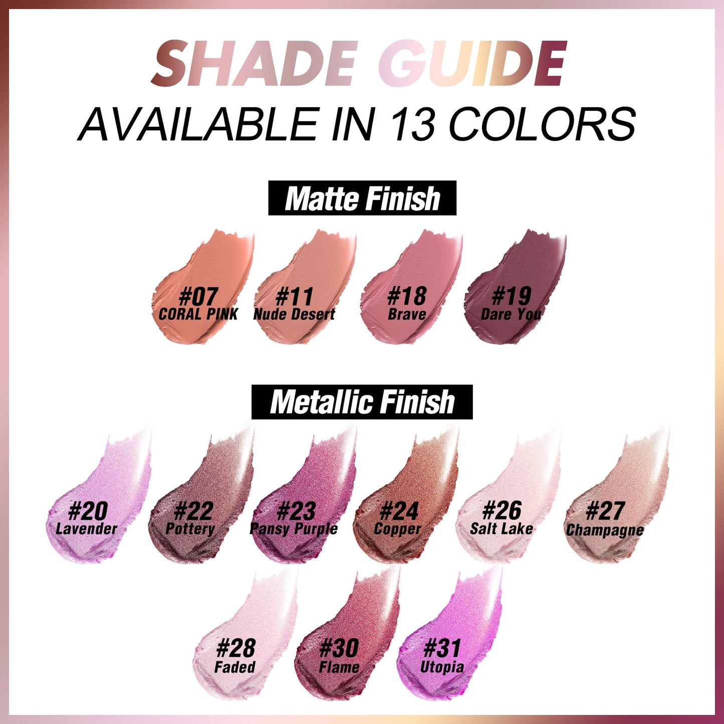 FOCALLURE Ultra Chic Lipstick,Rich Vitamin E Lip Crayon,Lightweight Color without Drying or Fading,Long Lasting Lips Makeup,#31 Utopia Beauty & Personal Care FOCALLURE