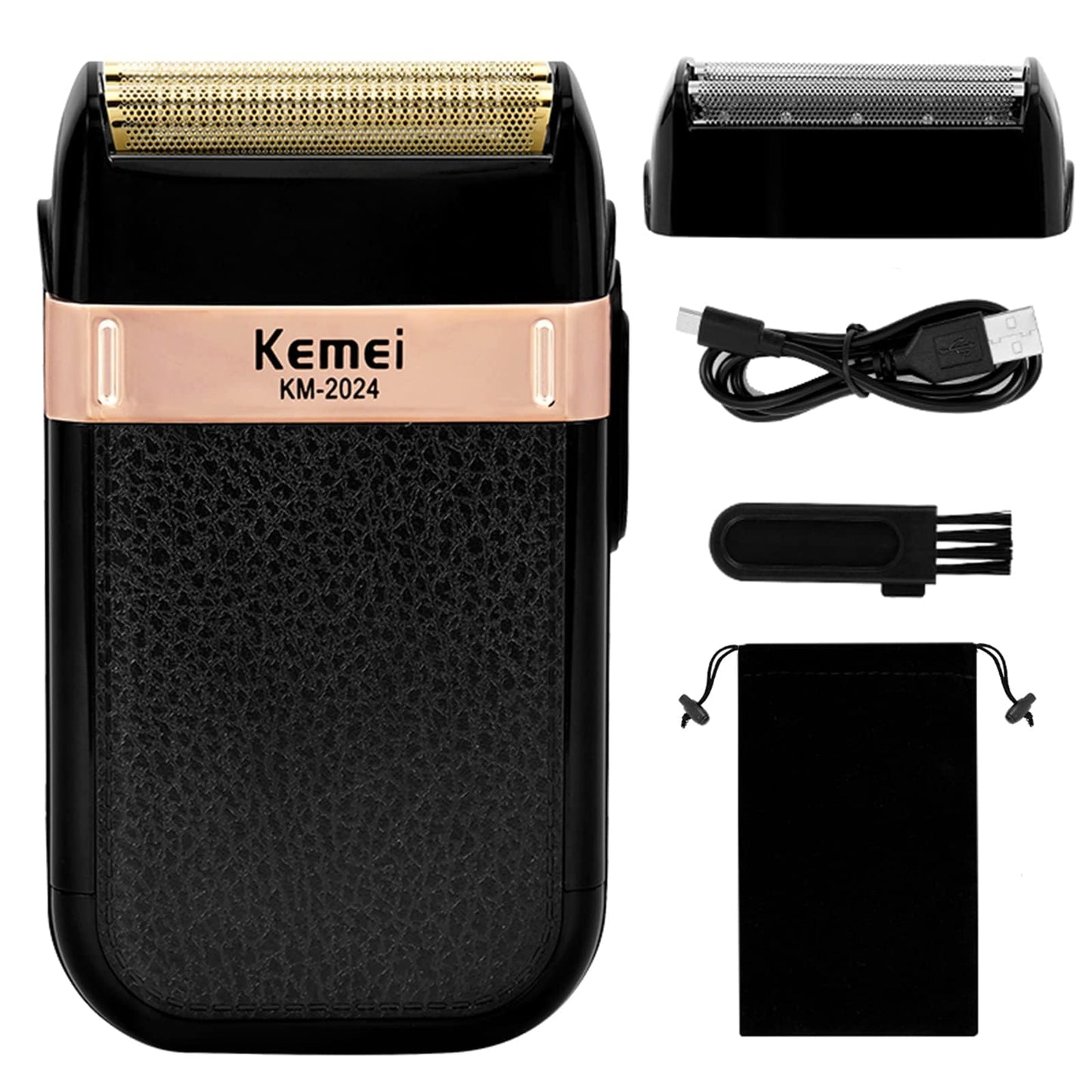 KEMEI Men's Electric Razor Waterproof Reciprocating Razor Cordless Precision Beard Trimmer Twin Blade USB Rechargeable Grooming Razors,Shaving & Hair Beauty and Personal Care KEMEI