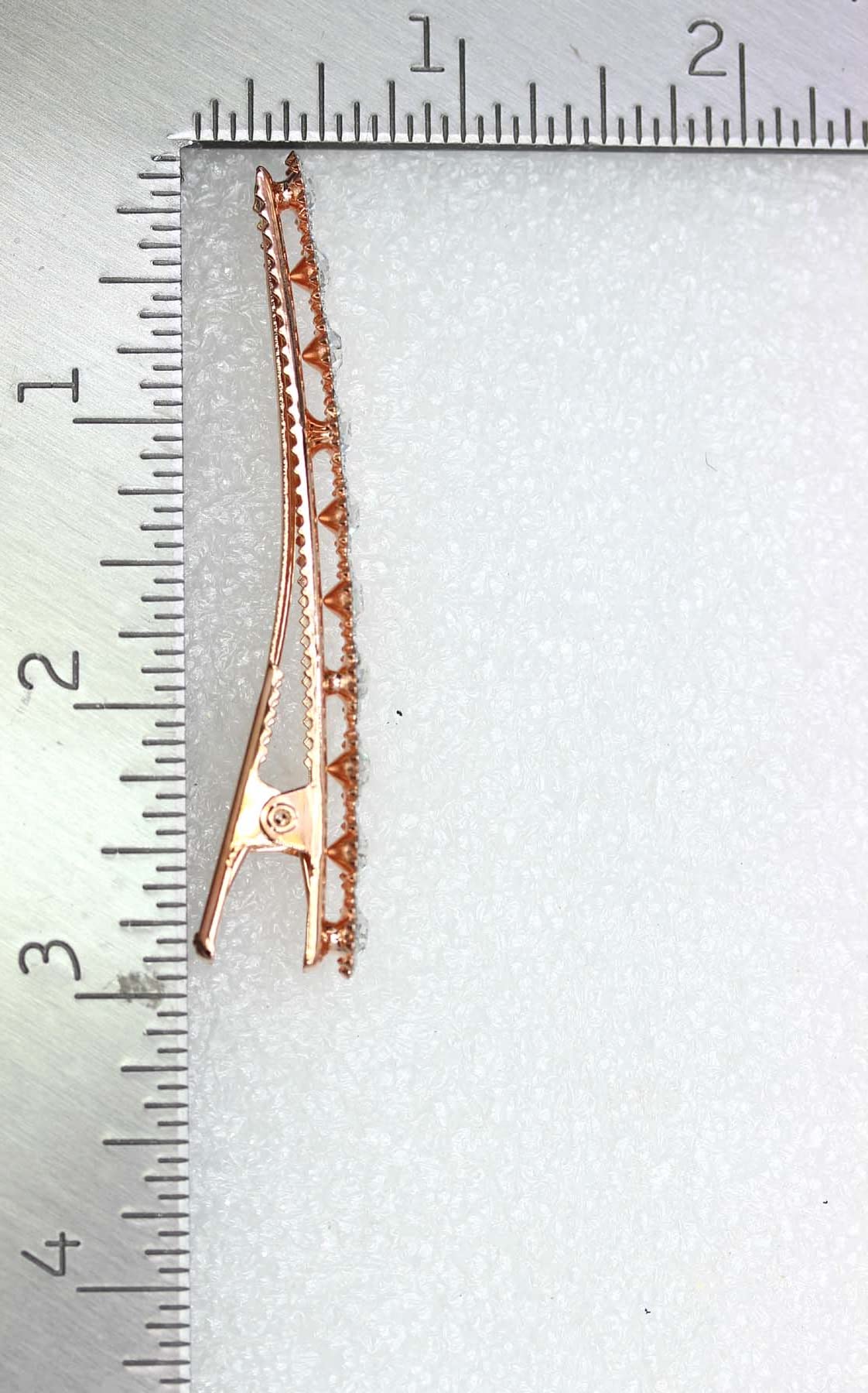 Faship Gorgeous Clear Crystal Floral Small Alligator Hair Clip Beauty & Personal Care Faship