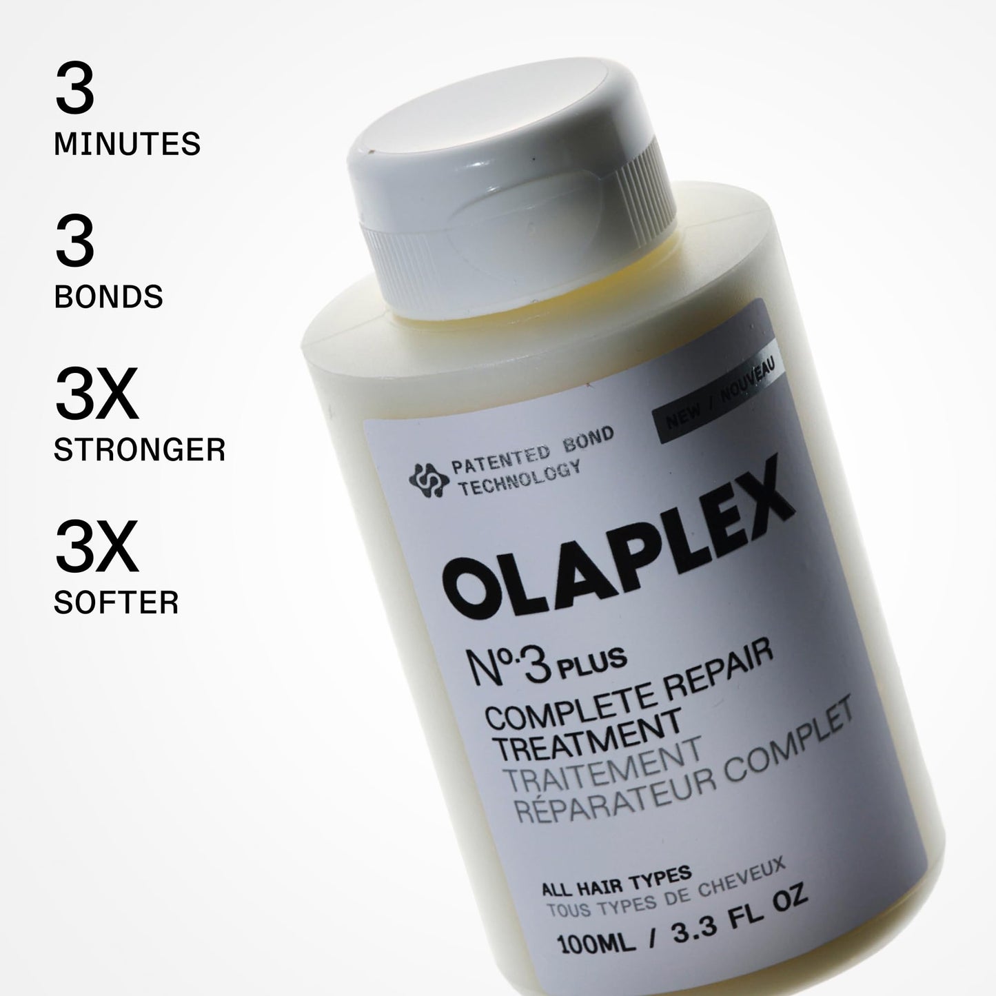 Olaplex Treat & Shine Set: 3-Step Hair Repair Set | N°.3PLUS Complete Repair Treatment (100mL), N°.6 Bond Smoother™ (100mL) & OLAPLEX N°.7 Bonding Beauty and Personal Care Olaplex