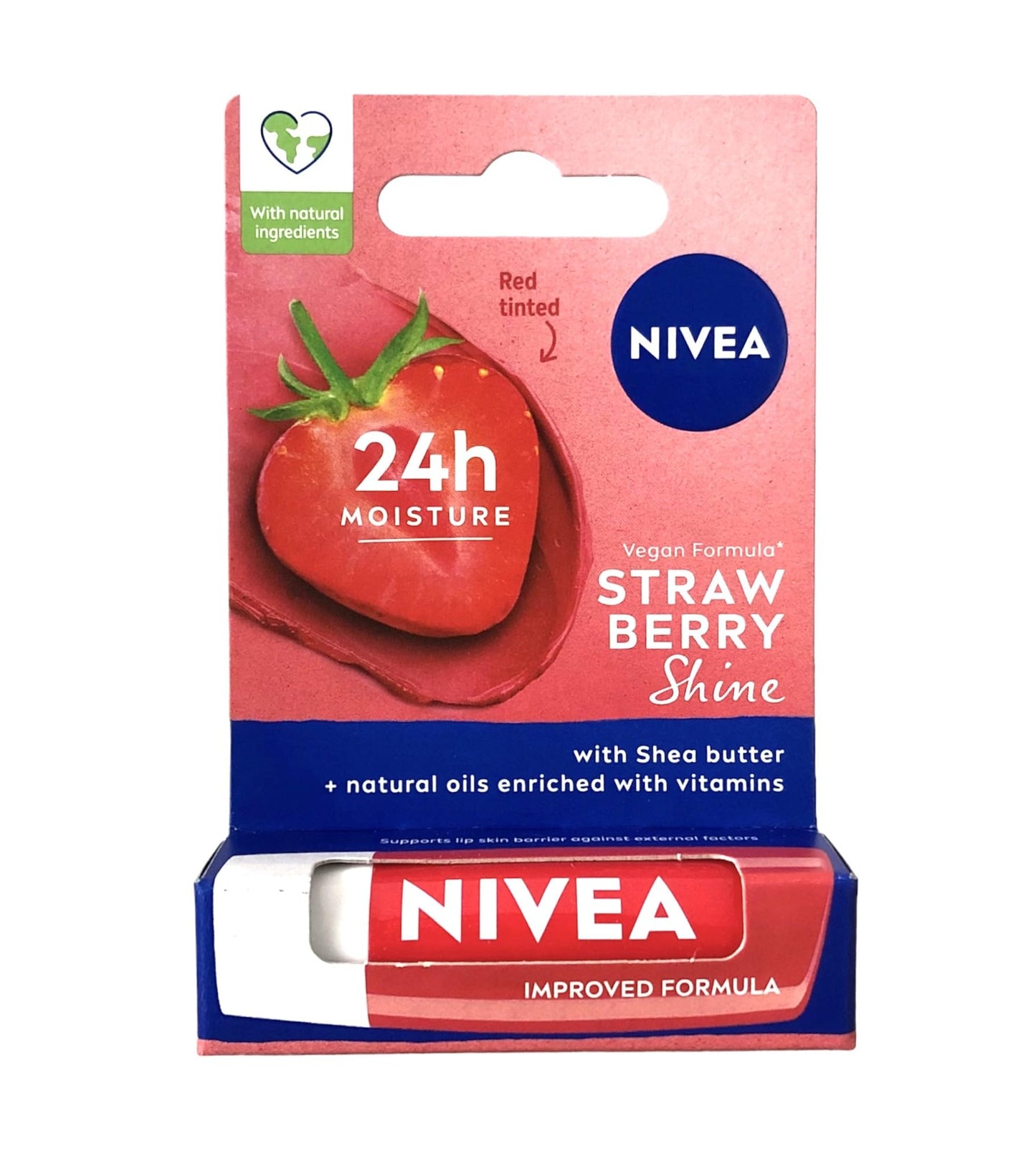 Nivea Lip Care Fruity Shine Strawberry, 4.8g Beauty and Personal Care NIVEA