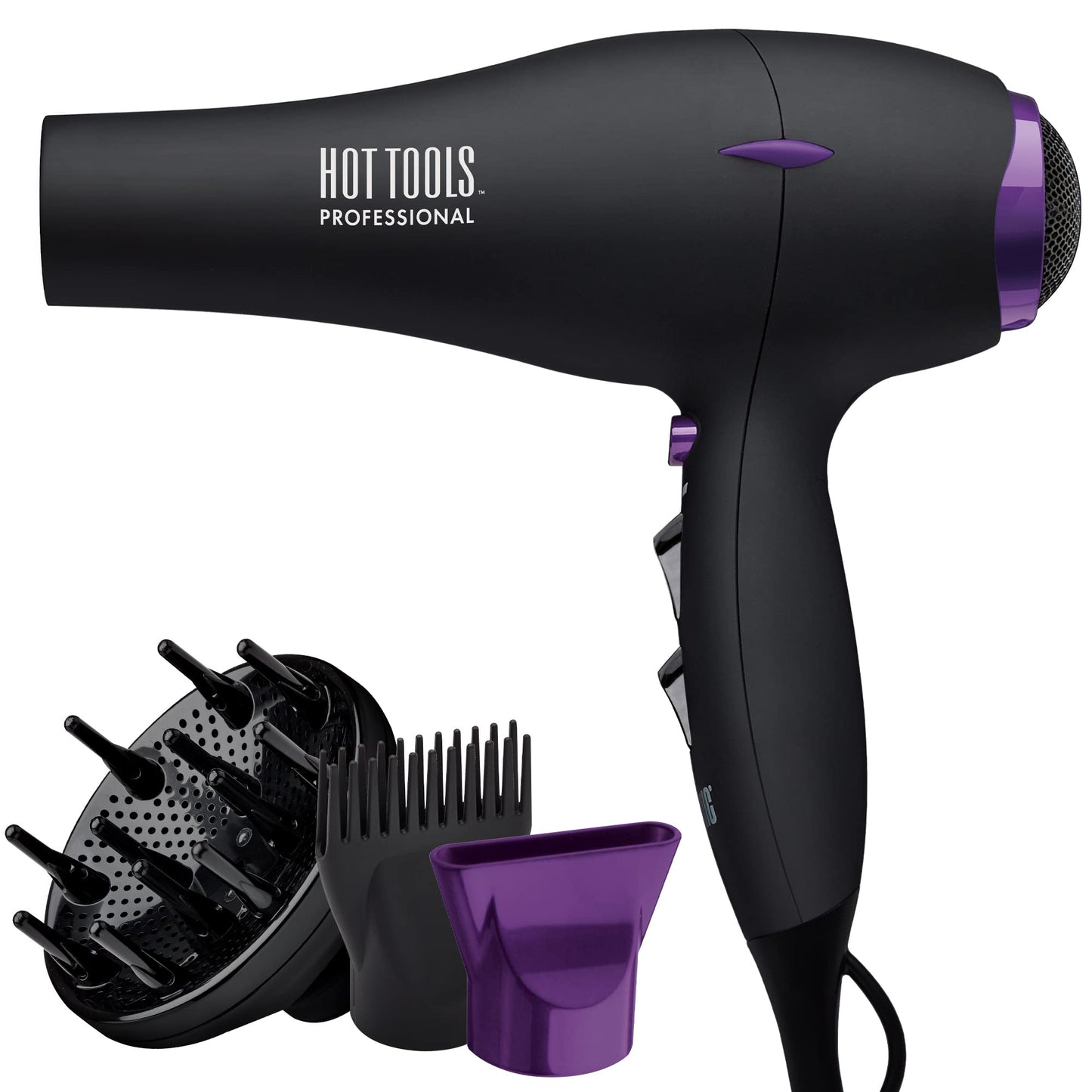 HOT TOOLS Pro Artist Tourmaline 2000 Turbo Hair Dryer | Lightweight with Quiet Blowout Results Beauty & Personal Care HOT TOOLS