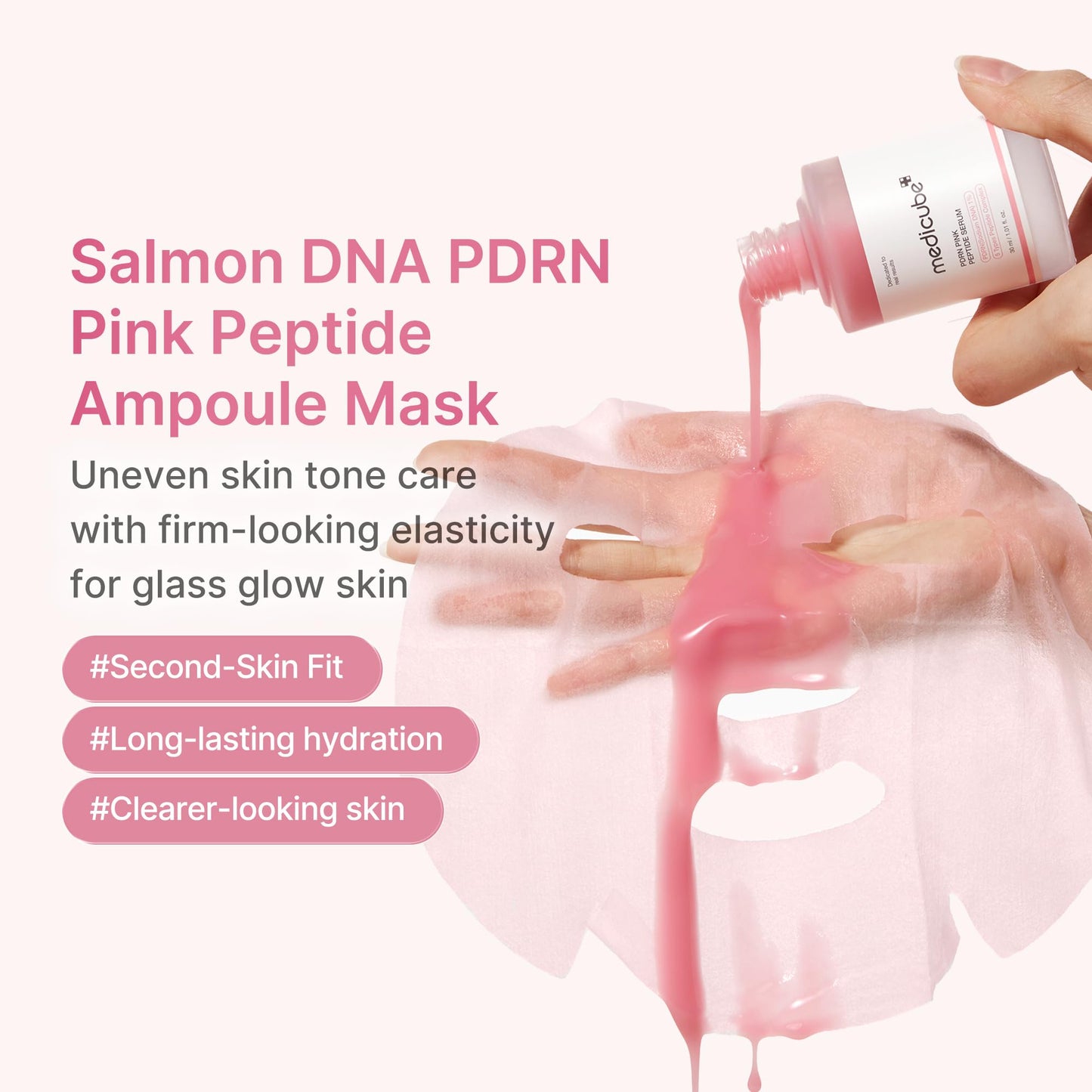 medicube PDRN Pink Peptide Ampoule Sheet Mask 10EA Beauty and Personal Care medicube