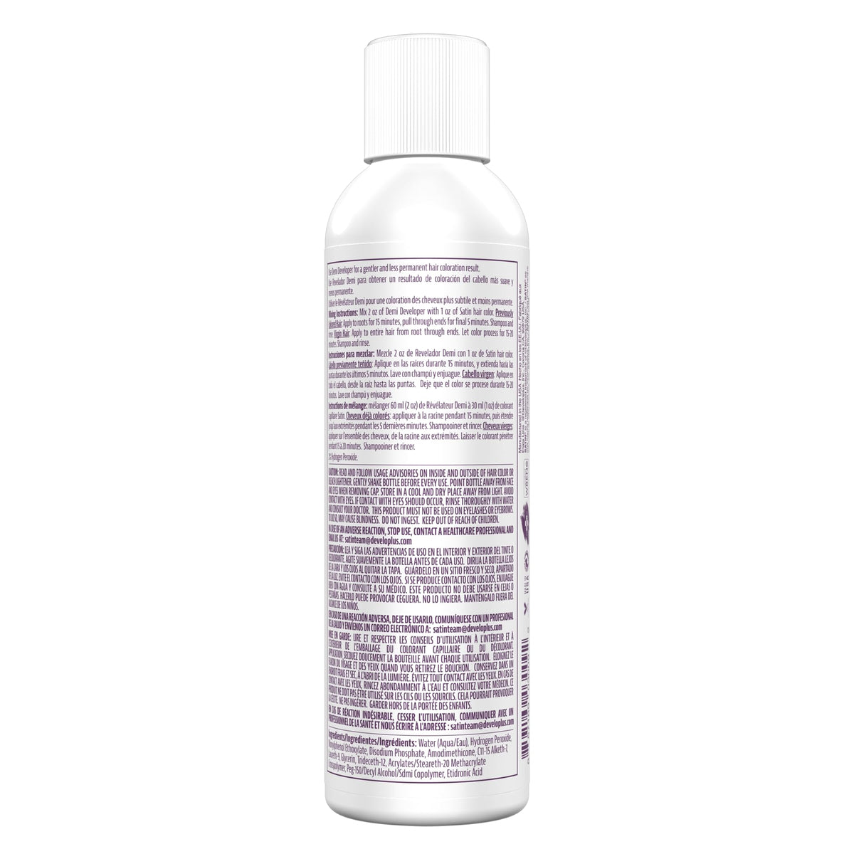 Satin Demi Processing Gel, 6 oz., Formulated Specifically for Satin Professional Hair Color, Enhance Hair Softness and Shine, Cruelty-Free Formula Beauty & Personal Care Developlus