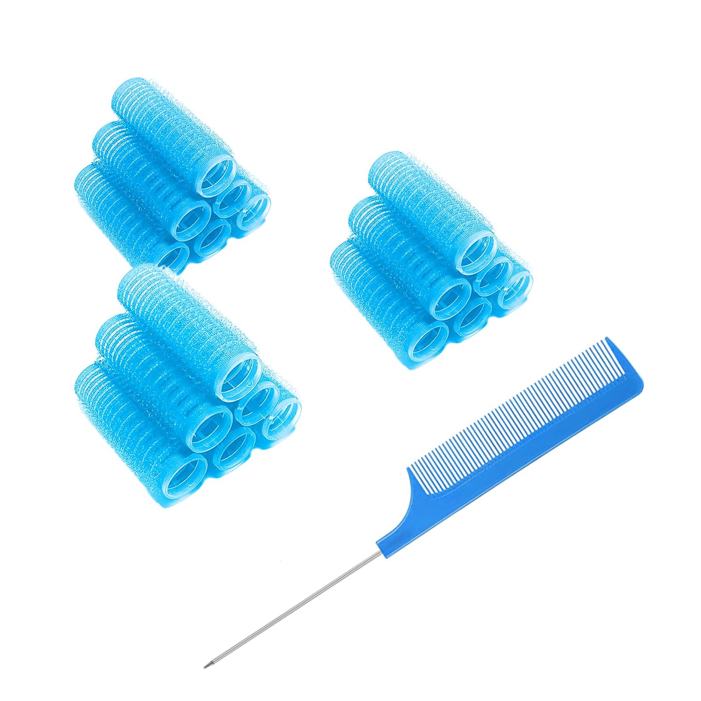 MOODKEY 18PCS Self Grip Small Hair Curlers Heatless Roller Hair Curlers Pro Salon Hairdressing Curler DIY Curly Hairstyle Hair Rollers Tools Rat Tail Beauty & Personal Care MOODKEY