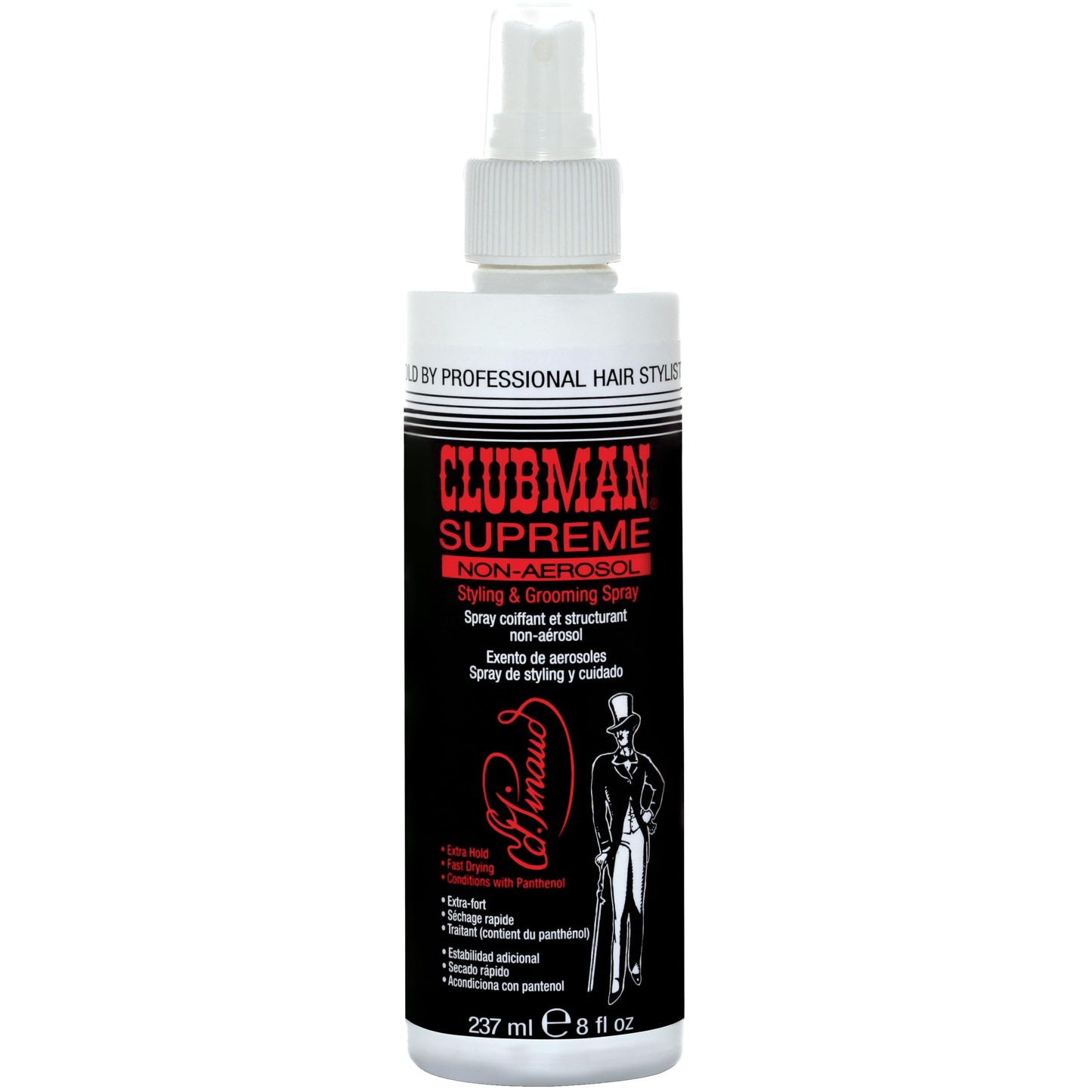 Clubman Supreme Non Aerosol Hairspray - Extra Hold Styling & Grooming Hair Spray for Men with Panthenol, 8 fl oz Beauty & Personal Care Clubman