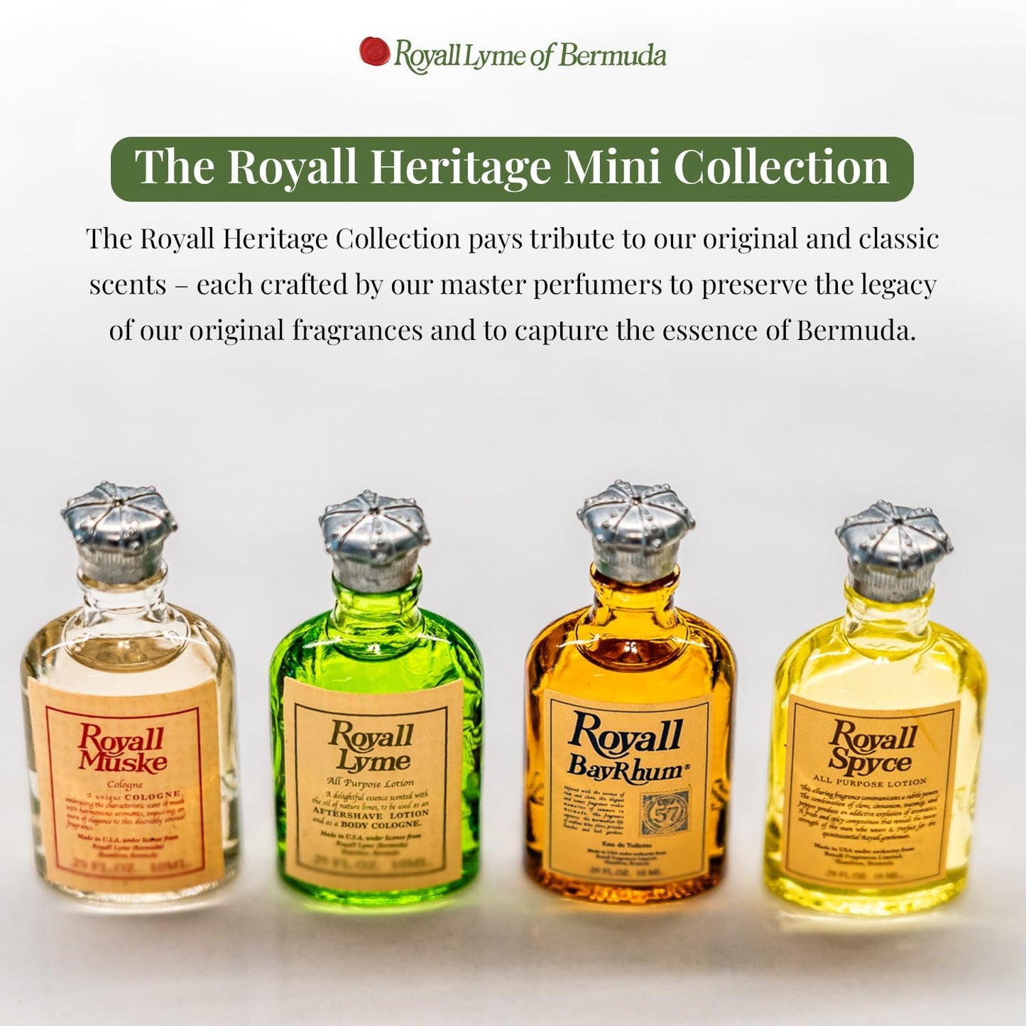 ROYALL LYME Bermuda Collection by Royall Fragrances 4 Piece Mini Variety Set men Beauty & Personal Care ROYALL LYME