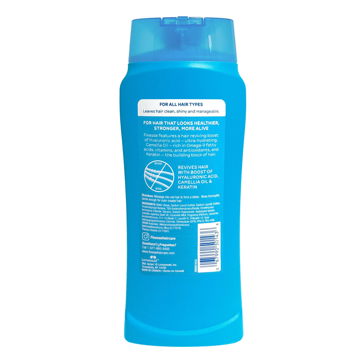 FINESSE Self Adjusting 2 in 1 Texture Enhancing Shampoo and Unisex Conditioner, 13 Ounce (I0025928)