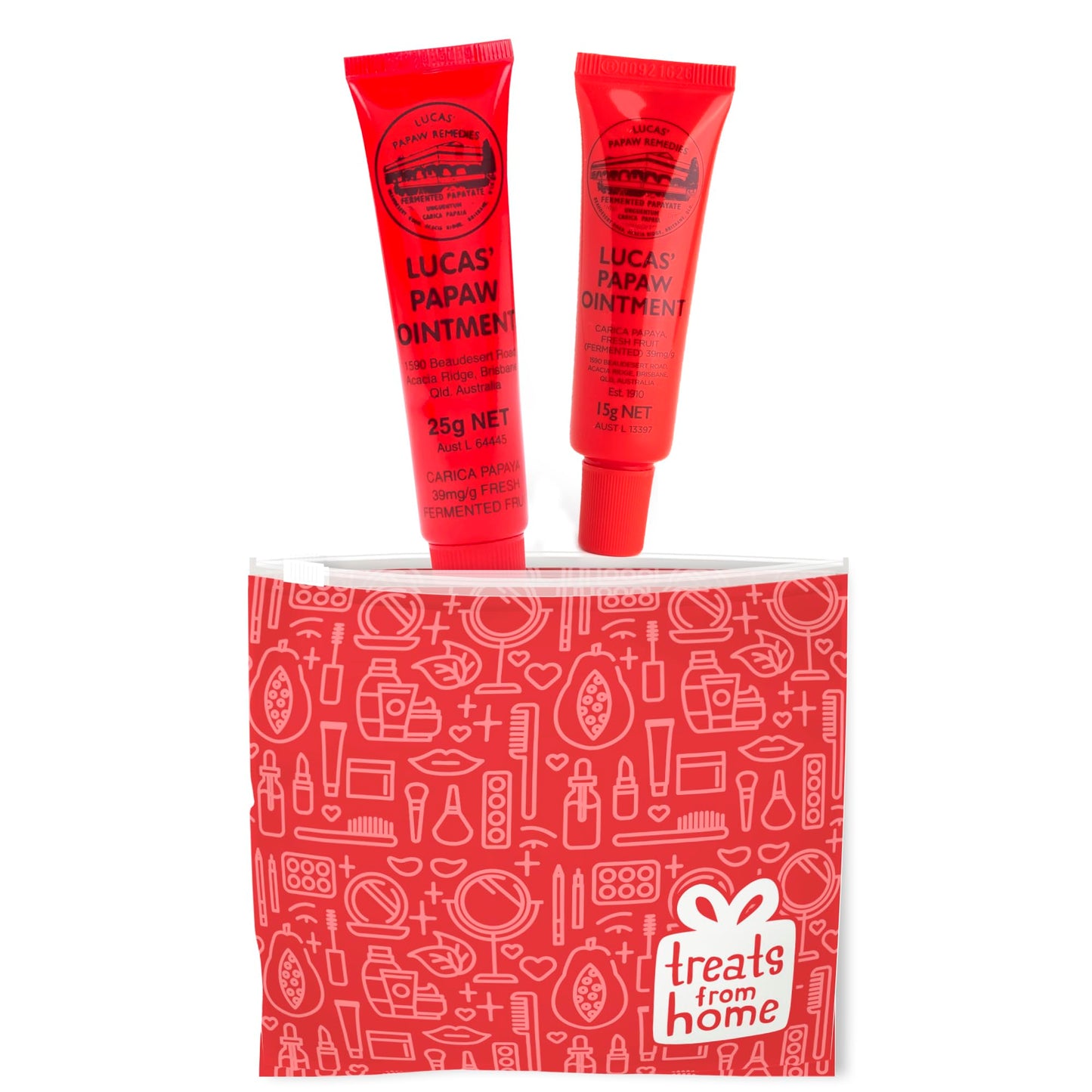 Treats from Home, Lip Ointment, Cream,Ointment for Lips & Dry Skin - Unique All Skin Types, All Gender- Any Season Gift Pack with 15g & 25g tubes Beauty and Personal Care Treats from Home