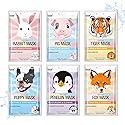 Epielle Character Face Mask Fuzzy Friends 6 Pack, Fun & Effective Korean Skin Care, Spa Party Favors, Stocking Stuffers, Birthday Gifts for Women Beauty & Personal Care Epielle