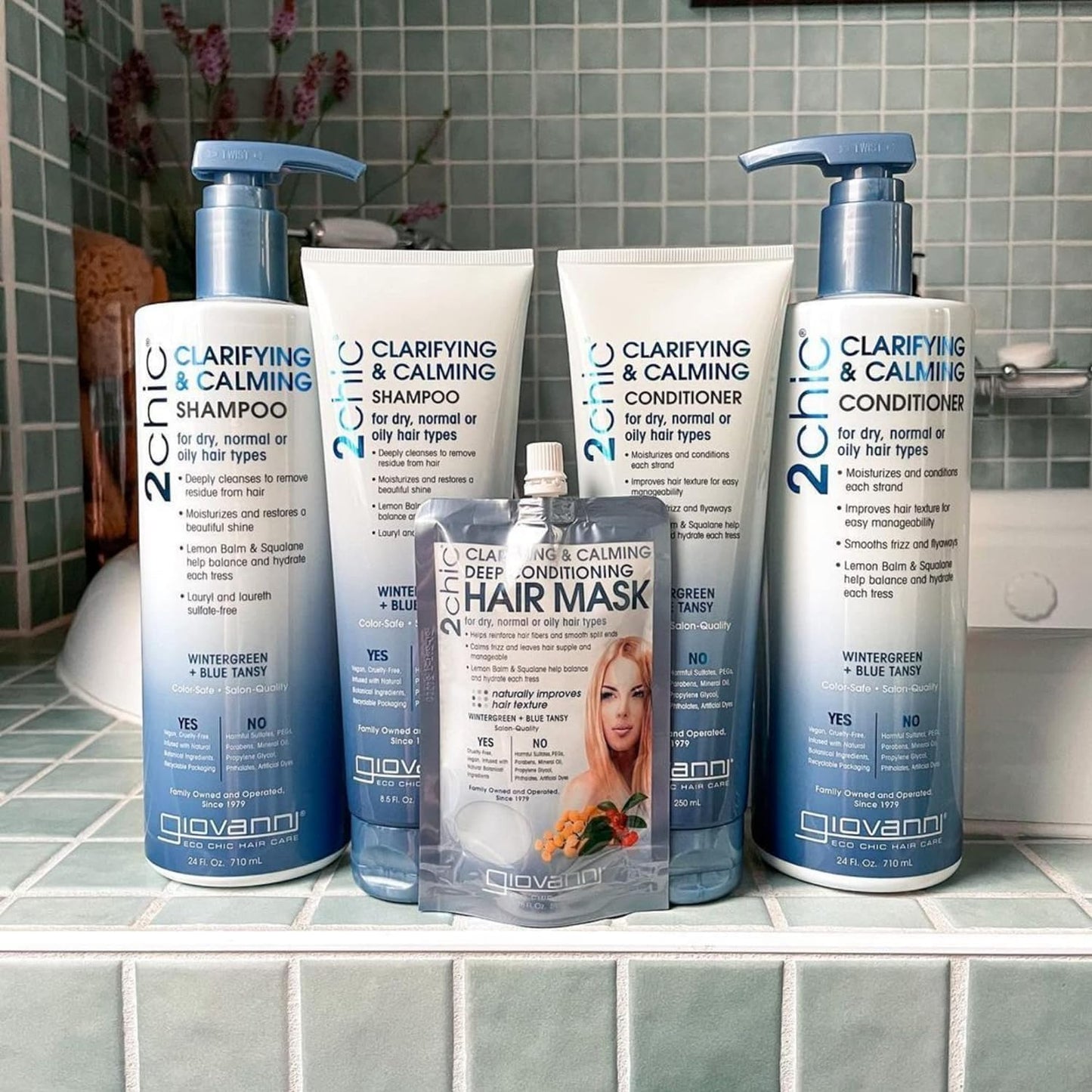 GIOVANNI 2chic Clarifying & Calming Conditioner - Clarifying Hair Conditioner, Helps Remove Residue, Hydrating, Detox Conditioner, Color Safe Beauty & Personal Care GIOVANNI