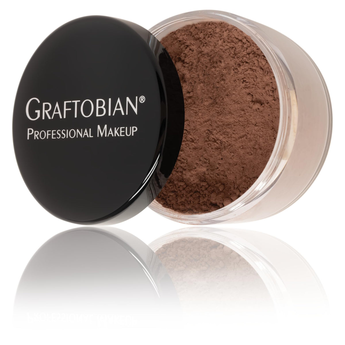 Graftobian HD LuceCashmere Setting Powder (0.7 oz) - No FlashBack, Matte, Silky Smooth Finish (Chocolate Mousse, .7 oz)