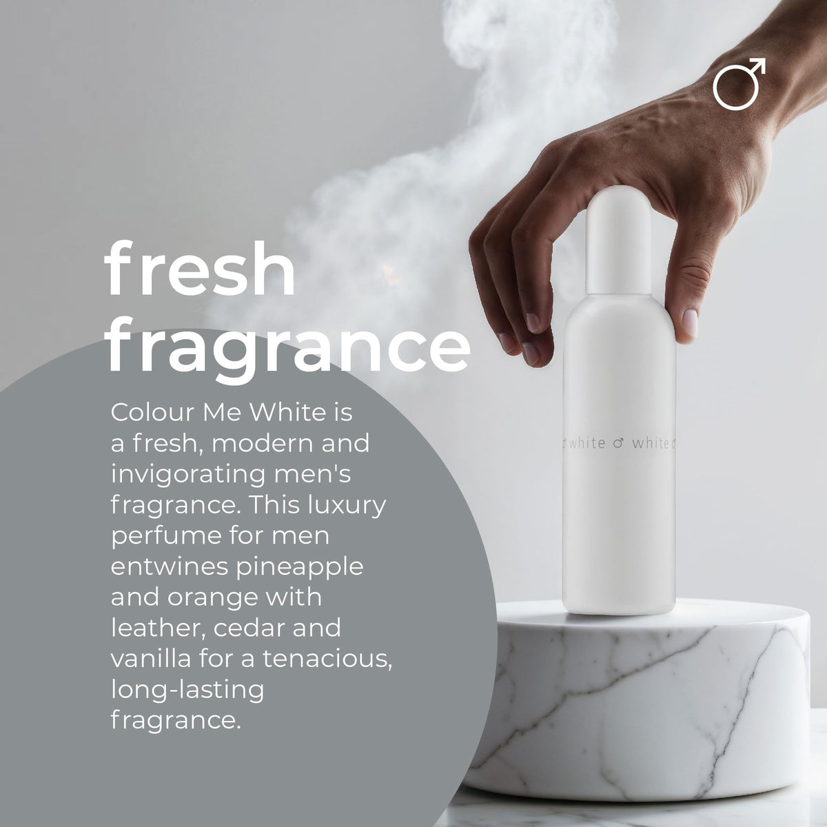 COLOUR ME Milton-Lloyd White - Cologne for Men - Aromatic Fougere Fragrances - Mens Cologne - Long Lasting Perfume for Men - Eau de Parfum - 3 oz Beauty & Personal Care COLOUR ME