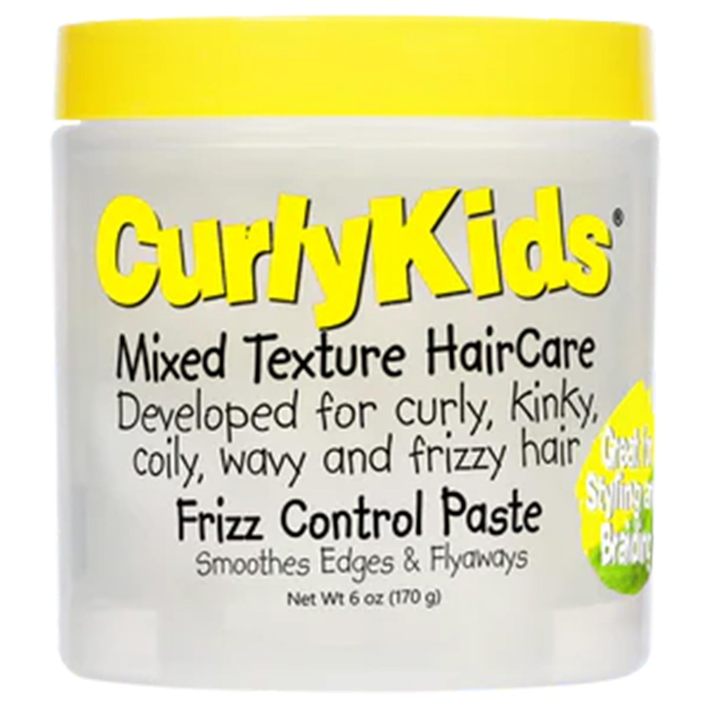 CurlyKids Frizz Control Paste - Anti-Frizz Styling Paste for Curly, Kinky, Coily & Mixed-Texture Hair - Smooth Edges, Tame Flyaways, Maximum Moisture Beauty & Personal Care CurlyKids