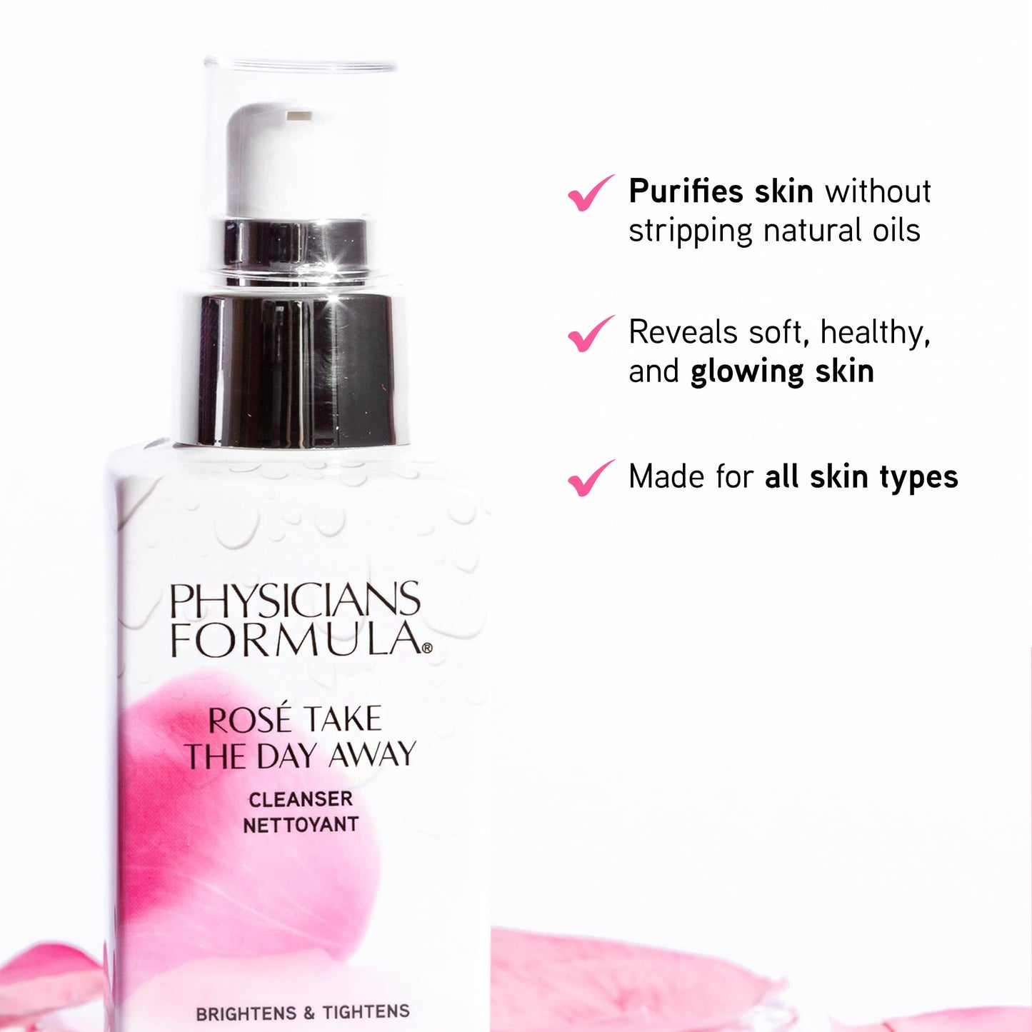 Physicians Formula Rosé Take The Day Away Makeup Remover Cleanser | Dermatologist Tested, Clinicially Tested Beauty & Personal Care Physicians Formula