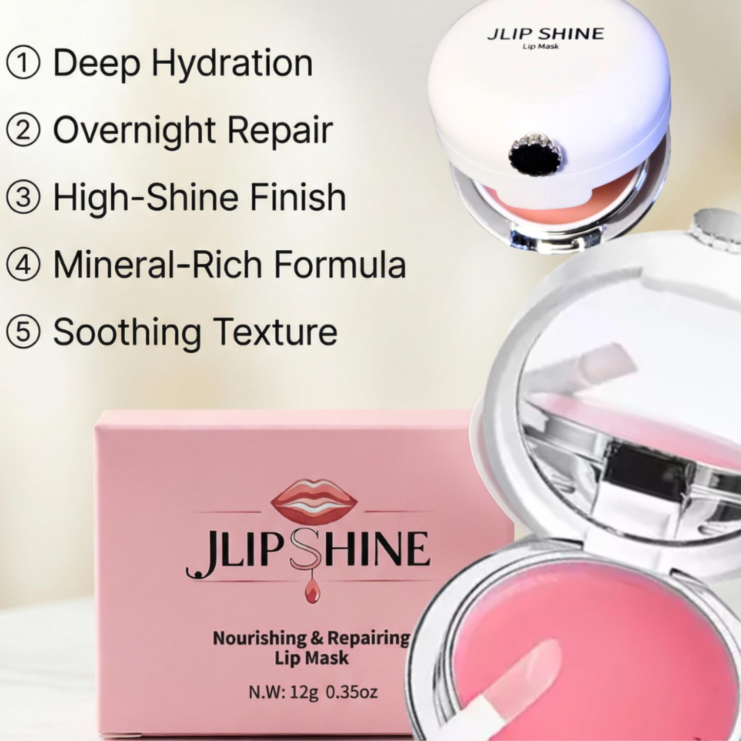 Nourishing & Repairing Overnight Lip Mask, Lip balm Vegan Deep Hydration with Mineral-Rich Formula, Waterproof.35oz (Rose, flavor) Beauty and Personal Care BIOTYFACEPRO SKINCARE