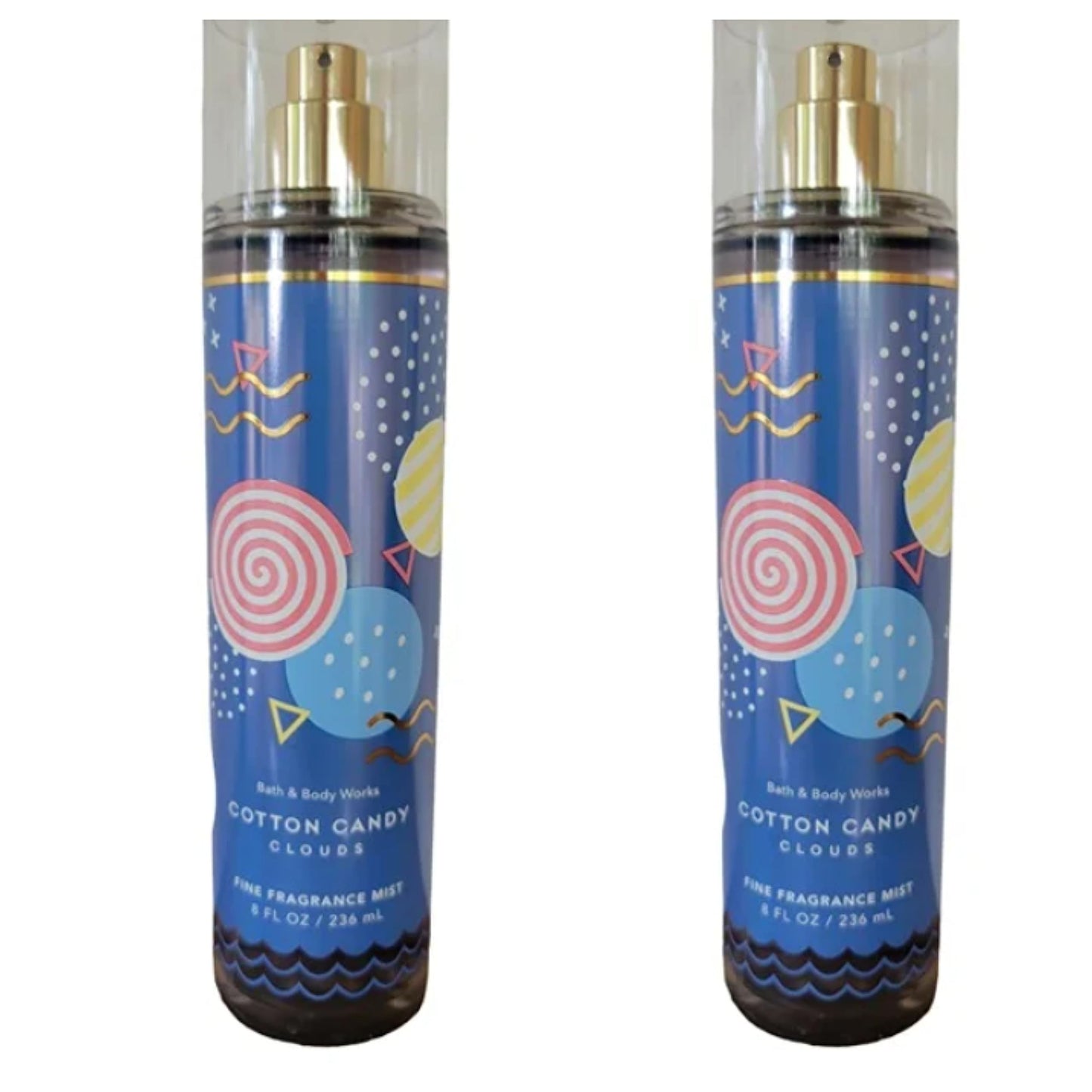 Bath & Body Works Fragrance Mist 2-Pack 8oz Each (Cotton Candy Clouds) Beauty & Personal Care Bath & Body Works