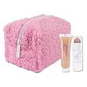Petite N Pretty Glitter Makeup Set - Shimmering for Eyes, Cheeks, and Body - Glow Up Stick & All-Over Glitter in Pink Sherpa Bag for Kids, Teens Beauty & Personal Care Petite 'N Pretty
