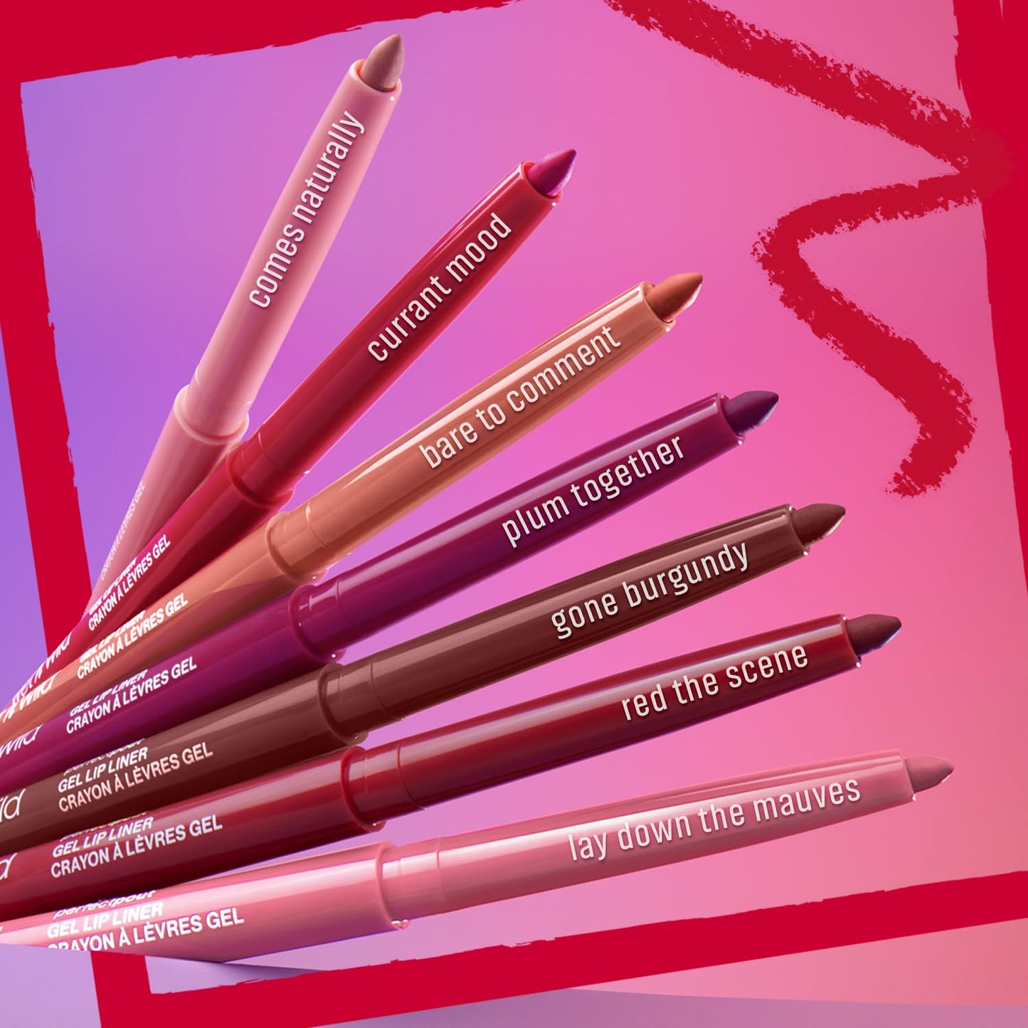 wet n wild Lip Liner Perfect Pout Matte Retractable Gel Lip Liner Pencil, Plum Together Beauty & Personal Care wet n wild