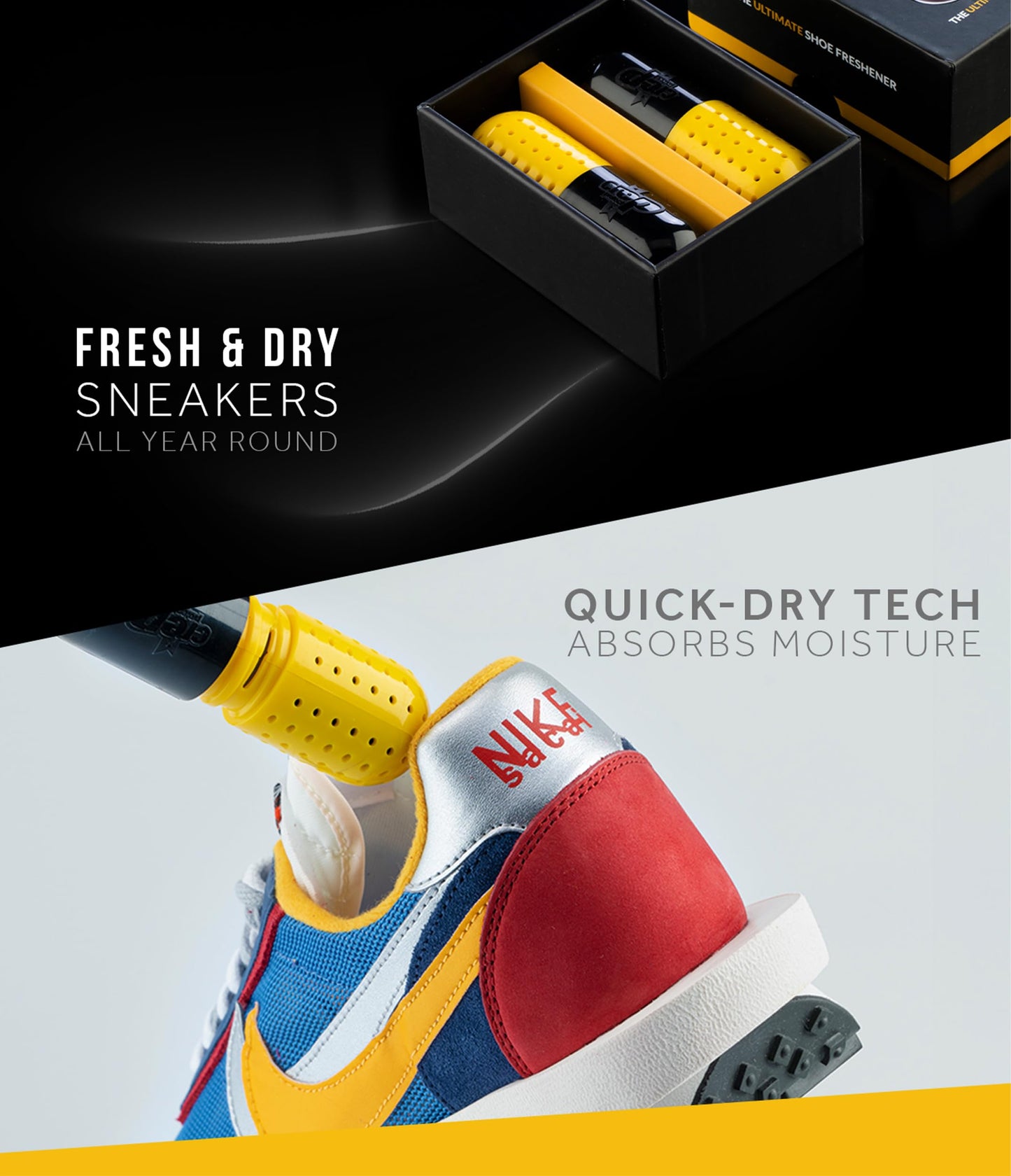 Crep Protect Shoe Refresher Pill - Ultimate Sneaker Deodorant, Odor Eliminator, Fresh Cotton Fragrance (Pack of 2) Beauty and Personal Care Crep Protect