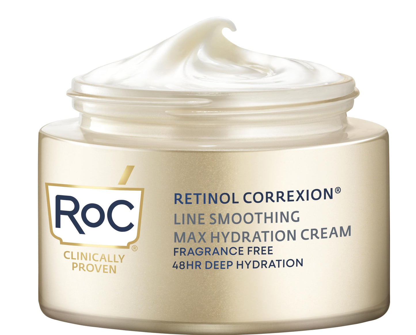 RoC Retinol Correxion Max Hydration Anti-Aging Daily Face Moisturizer with Hyaluronic Acid, Fragrance-Free, Oil Free Skin Care, 1.7 Ounces (Packaging Beauty and Personal Care RoC