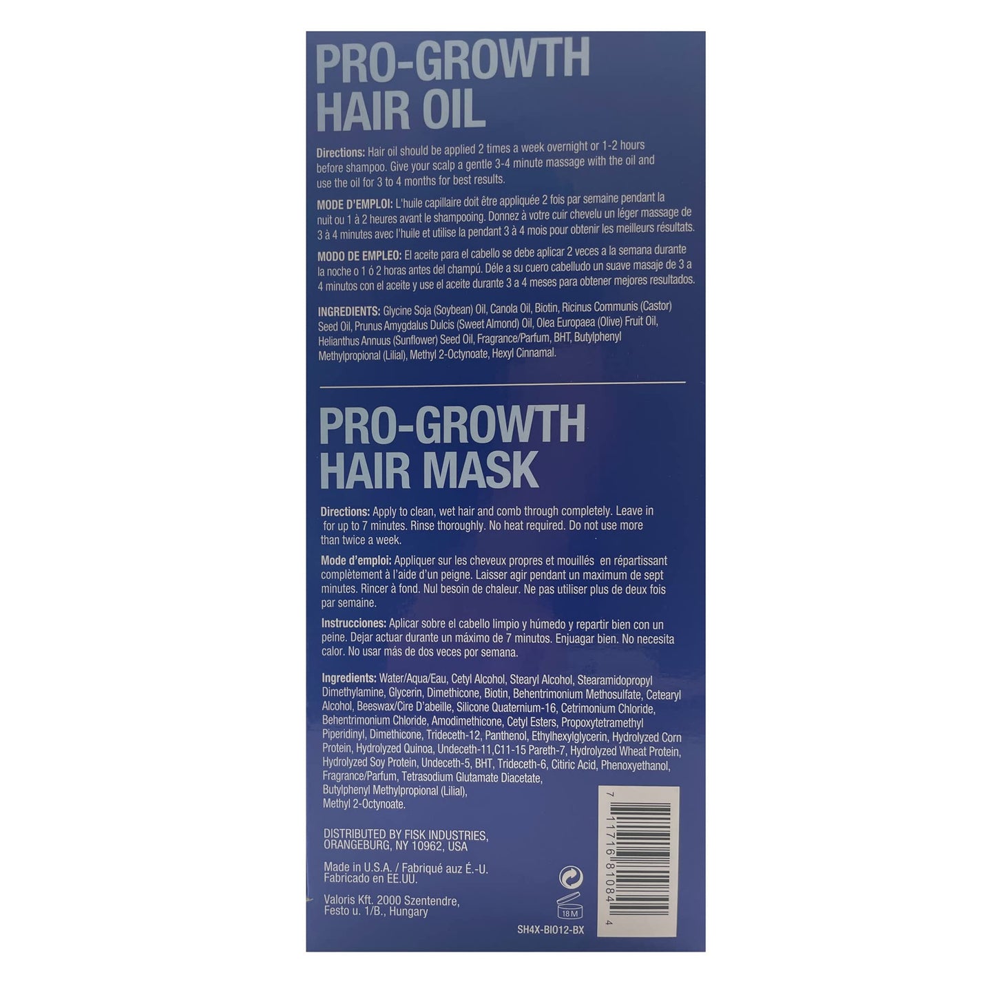 Difeel Biotin Pro-Growth 4-PC Hair Care Gift Set - Shampoo (12oz), Conditioner (12oz), Hair Oil (7oz), and Hair Mask (12oz) Beauty & Personal Care Difeel