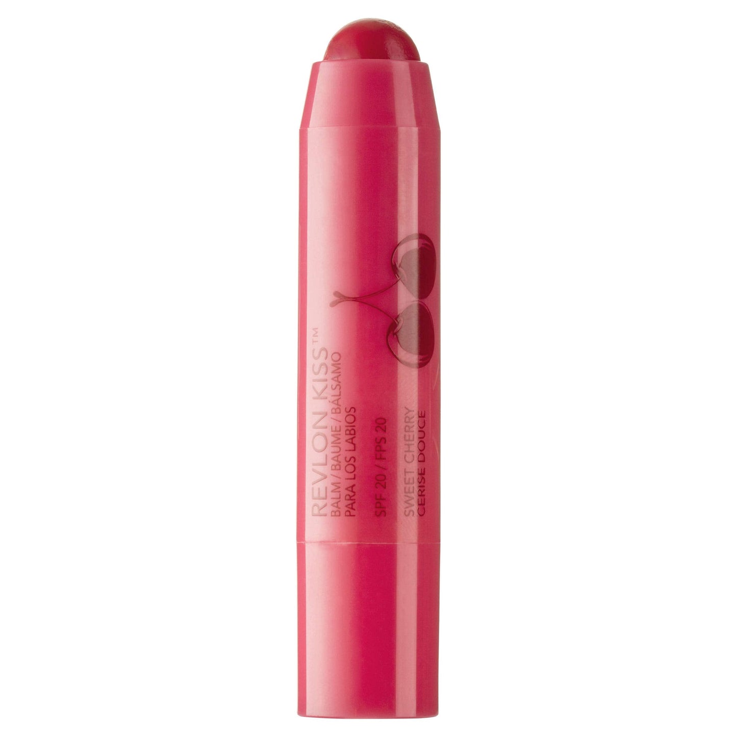 Revlon Lip Balm, Kiss Tinted Lip Balm, Face Makeup with Lasting Hydration, SPF 20, Infused with Natural Fruit Oils, 030 Sweet Cherry, 0.09 Oz Beauty & Personal Care REVLON
