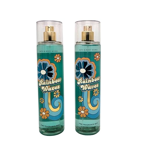 Bath & Body Works Fragrance Mist, Gift Set of 2, 8oz Each (Rainbow Waves) Beauty & Personal Care Bath & Body Works