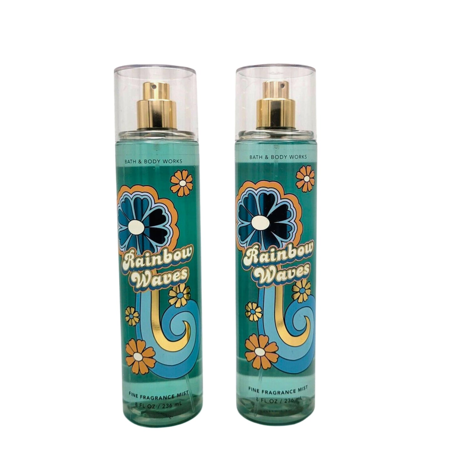 Bath & Body Works Fragrance Mist, Gift Set of 2, 8oz Each (Rainbow Waves) Beauty & Personal Care Bath & Body Works