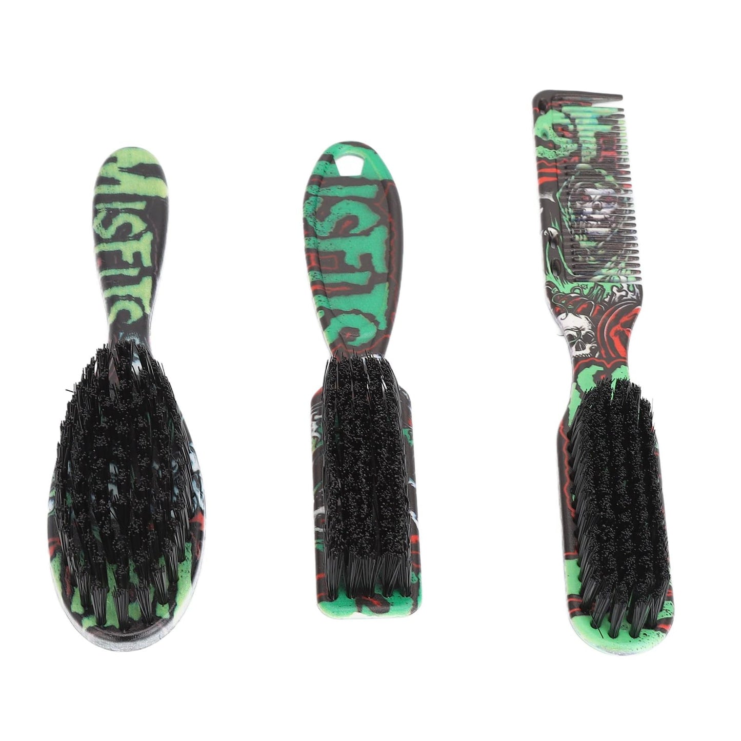 3pcs Men Beard Brush Set Professional Home Nylon Hair Oil Head Styling Brush Neck Dust Brush Comb Beauty and Personal Care Srliya