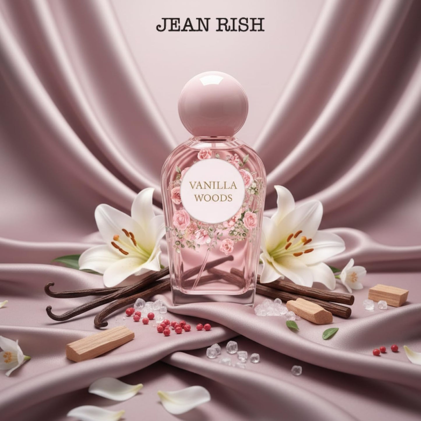 Jean Rish Vanilla Woods Perfume for Women Eau De Parfum, Long-Lasting Luxury Fragrance, Made In USA - Pink Pepper, Vanilla, Sandalwood Scent - 100ml Beauty & Personal Care Jean Rish